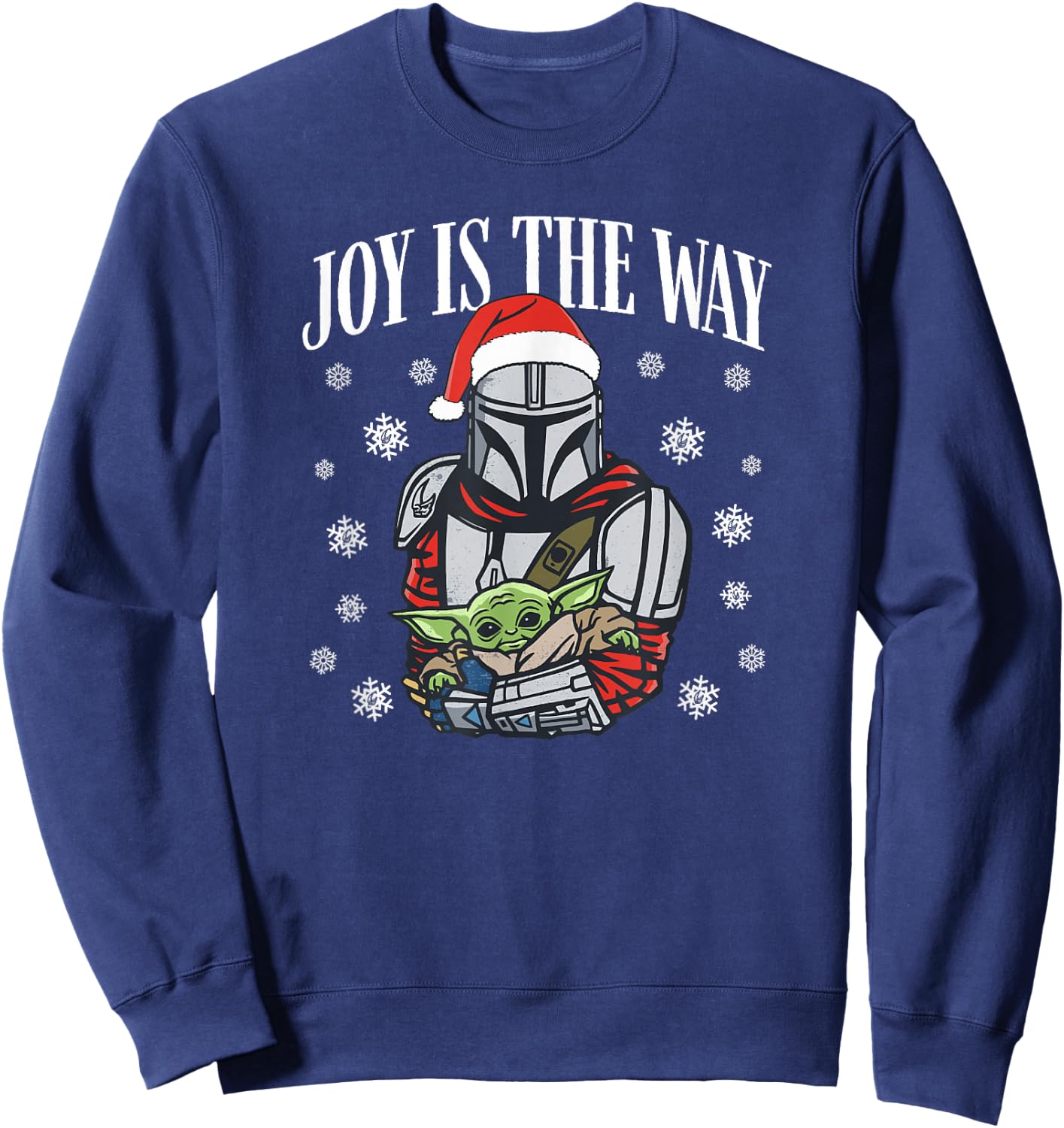 Star Wars: The Mandalorian Christmas Joy Is The Way Sweatshirt - Sweatshirt | Navy