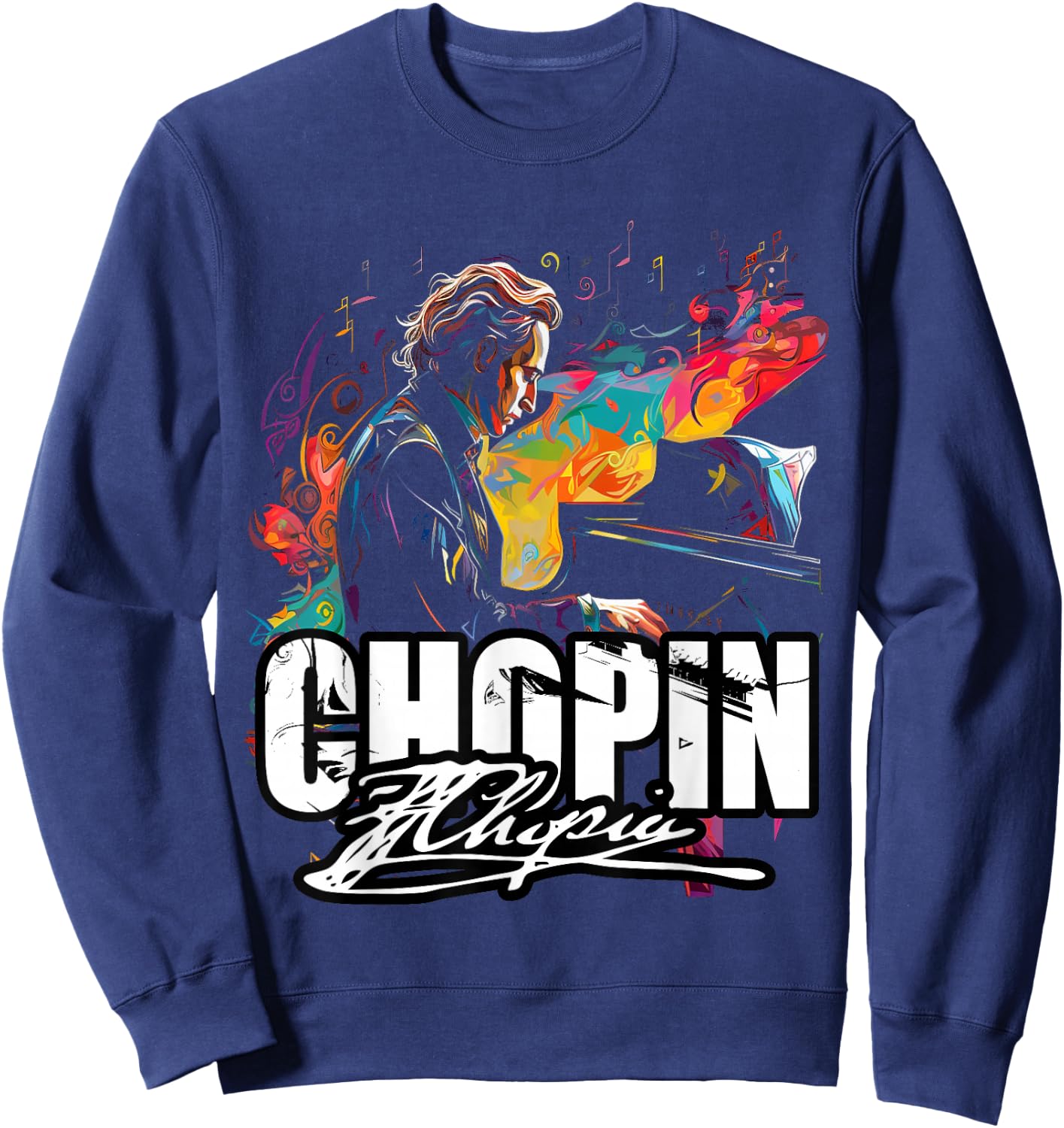 RhapsodyReveries Classical Music Piano Frederic Chopin Sweatshirt - Sweatshirt | Navy