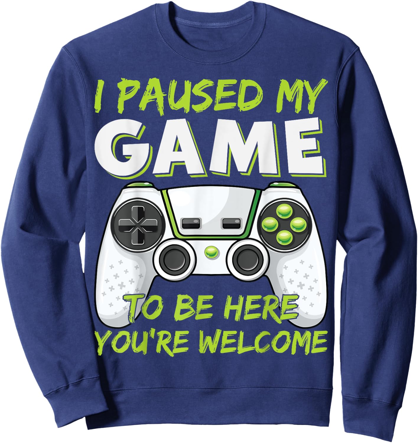 Funny Gaming Boys Girls Men Gamer Video Game Sweatshirt - Sweatshirt | Navy