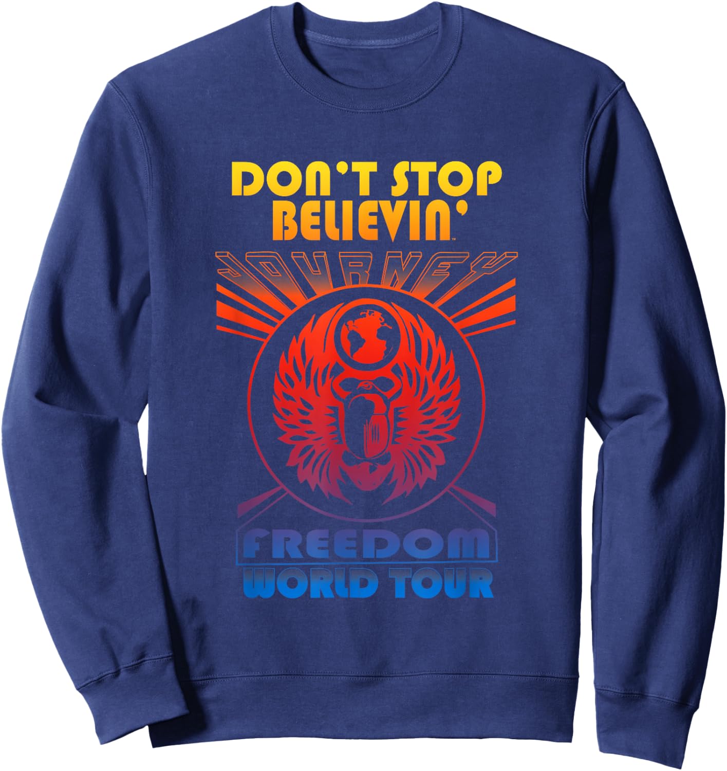 Journey Official Don't Stop Believin' Sweatshirt - Sweatshirt | Navy