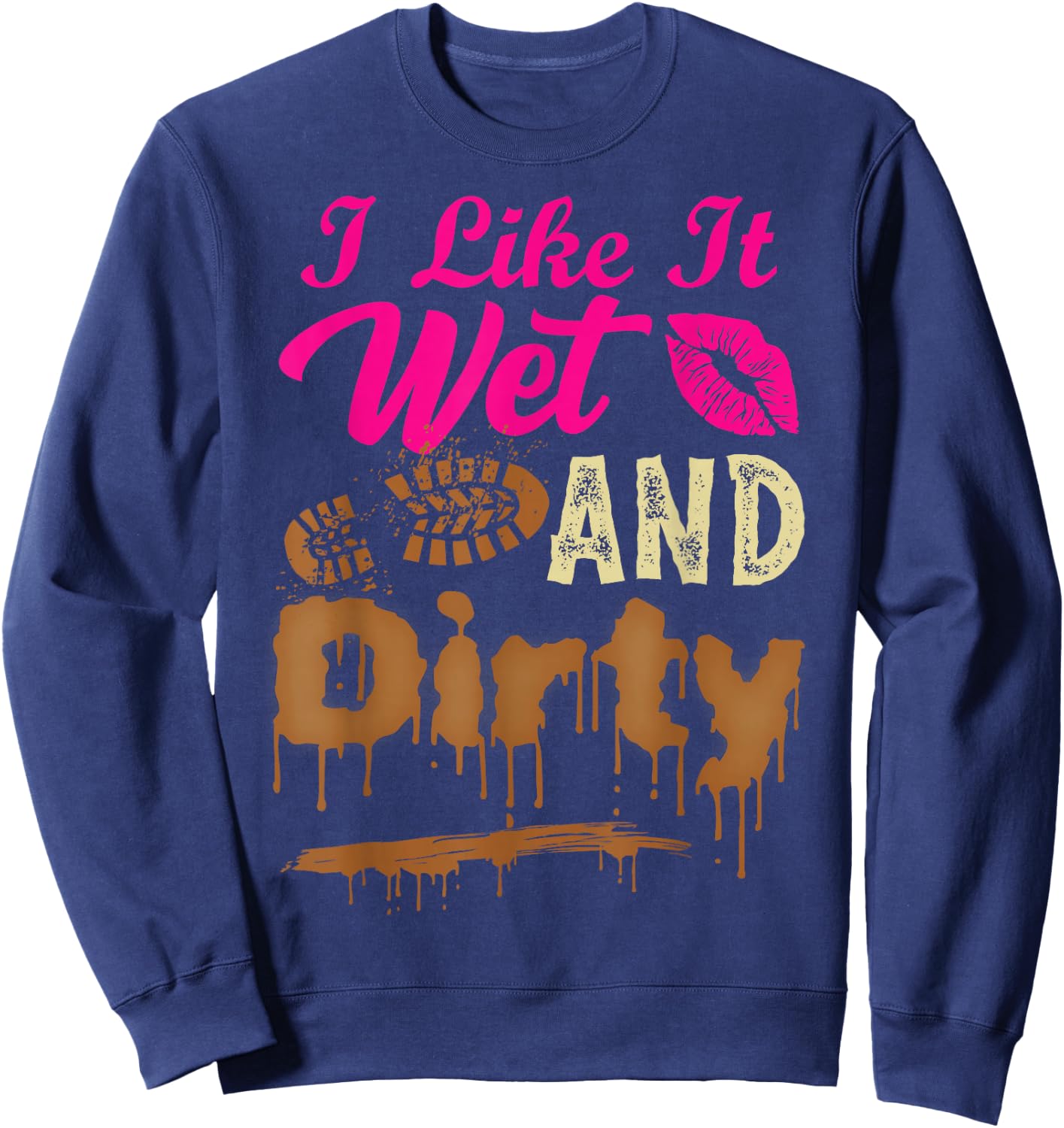 Mud Run Girl Sweatshirt - Sweatshirt | Navy