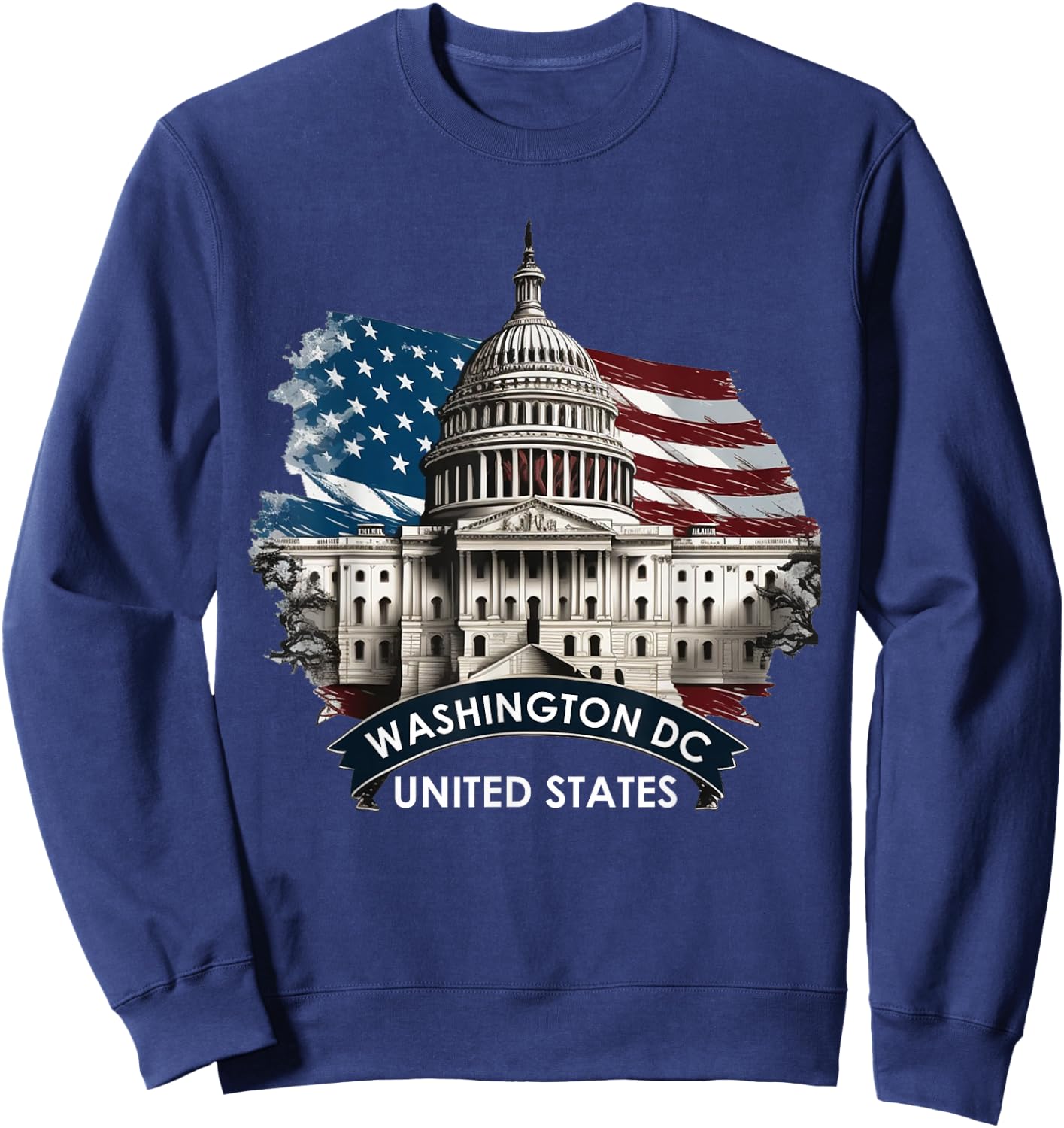 Washington DC Capitol Hill USA Souvenirs Gifts Men Women Kid Sweatshirt - Sweatshirt | Navy