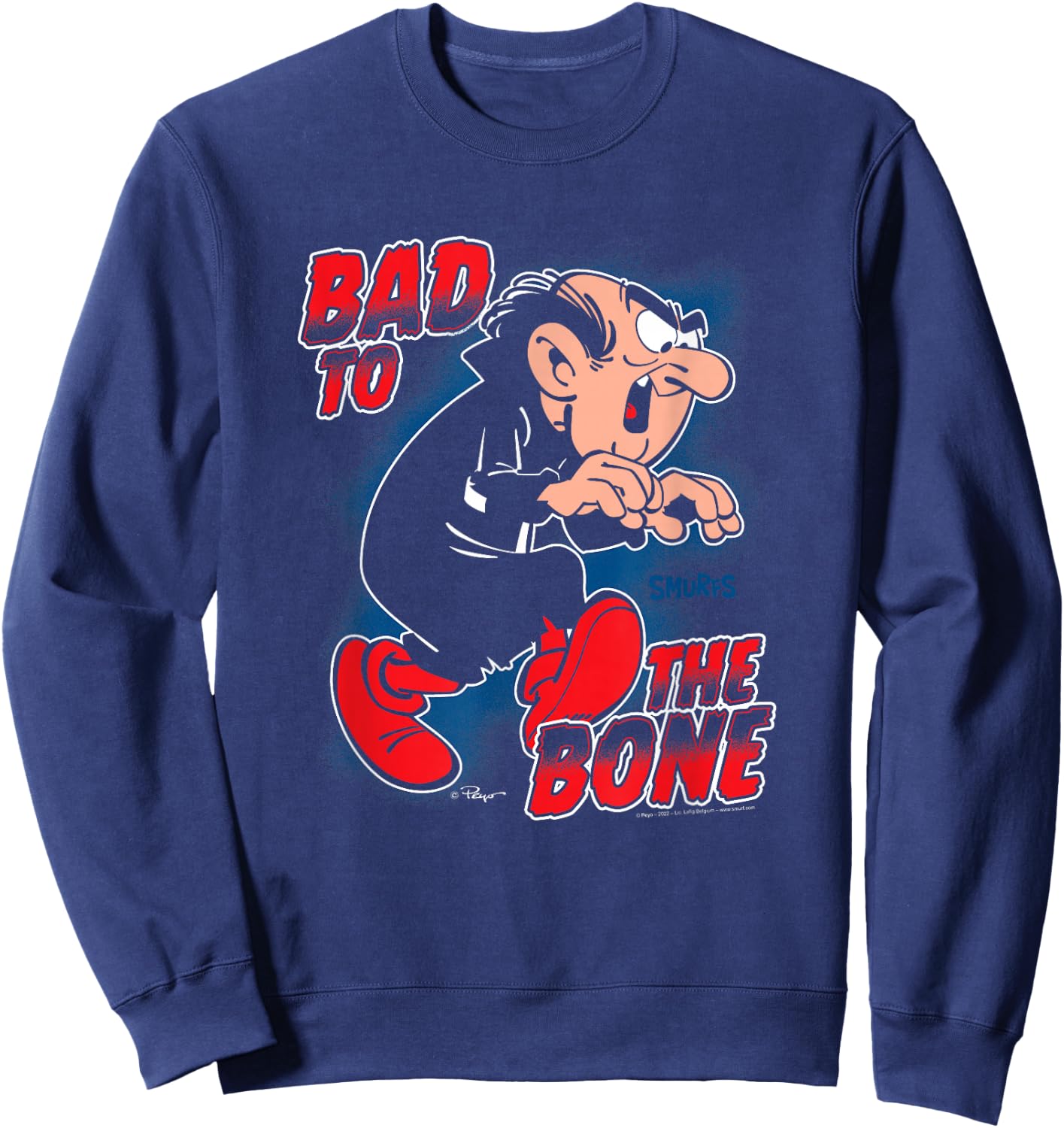 The Smurfs Gargamel Bad to The Bone Sweatshirt - Sweatshirt | Navy