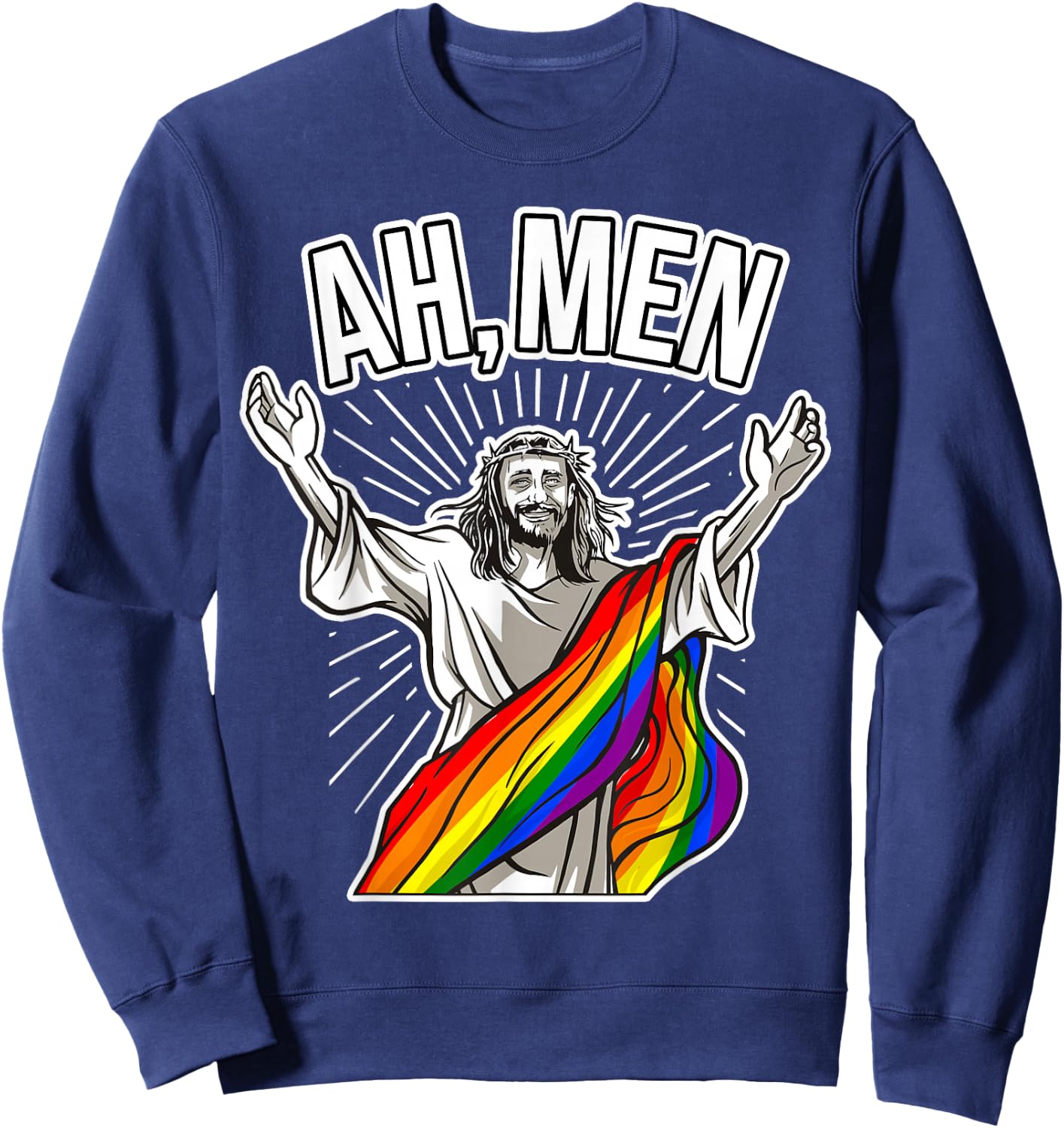 Gay Believer - Ah Men Sweatshirt - Sweatshirt | Navy