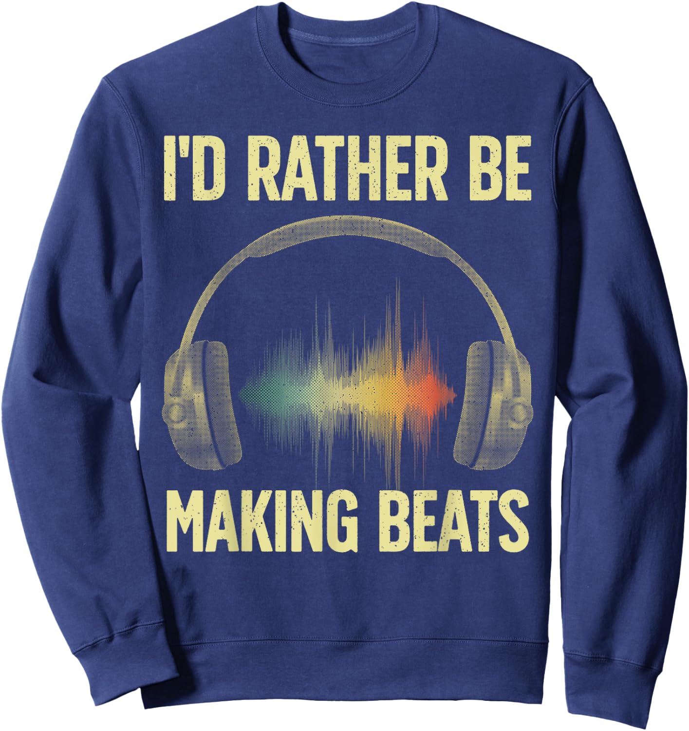 Cool Music Producer Art Women Disc Jockey Beat Maker Sweatshirt - Sweatshirt | Navy