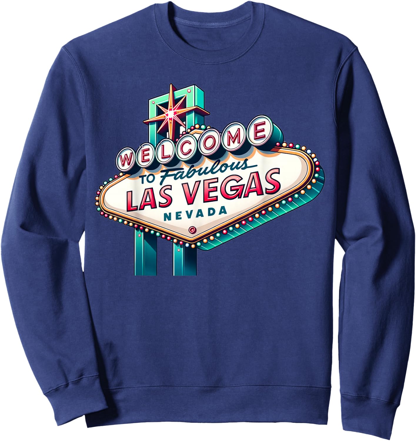 New LAS VEGAS Love Baby for Holidays in Las Vegas Souvenir Sweatshirt - Sweatshirt | Navy