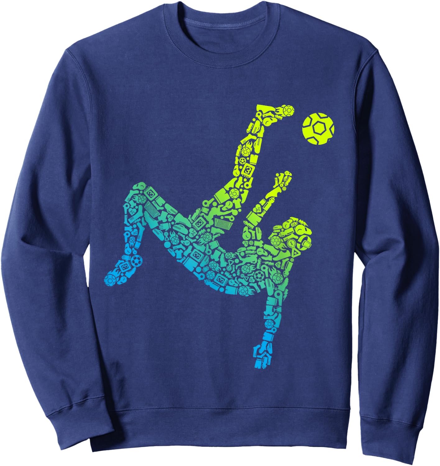 Soccer Player Futbol Team Kids Men Boys Soccer Sweatshirt - Sweatshirt | Navy