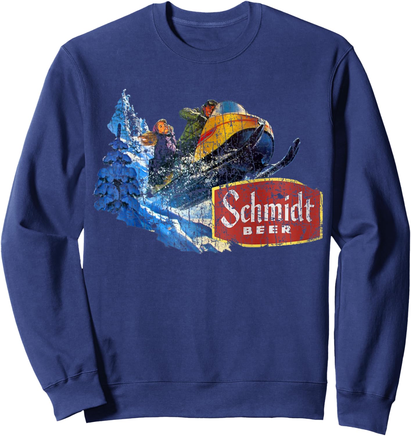 Schmidt Beer Snowmobile Sweatshirt - Sweatshirt | Navy
