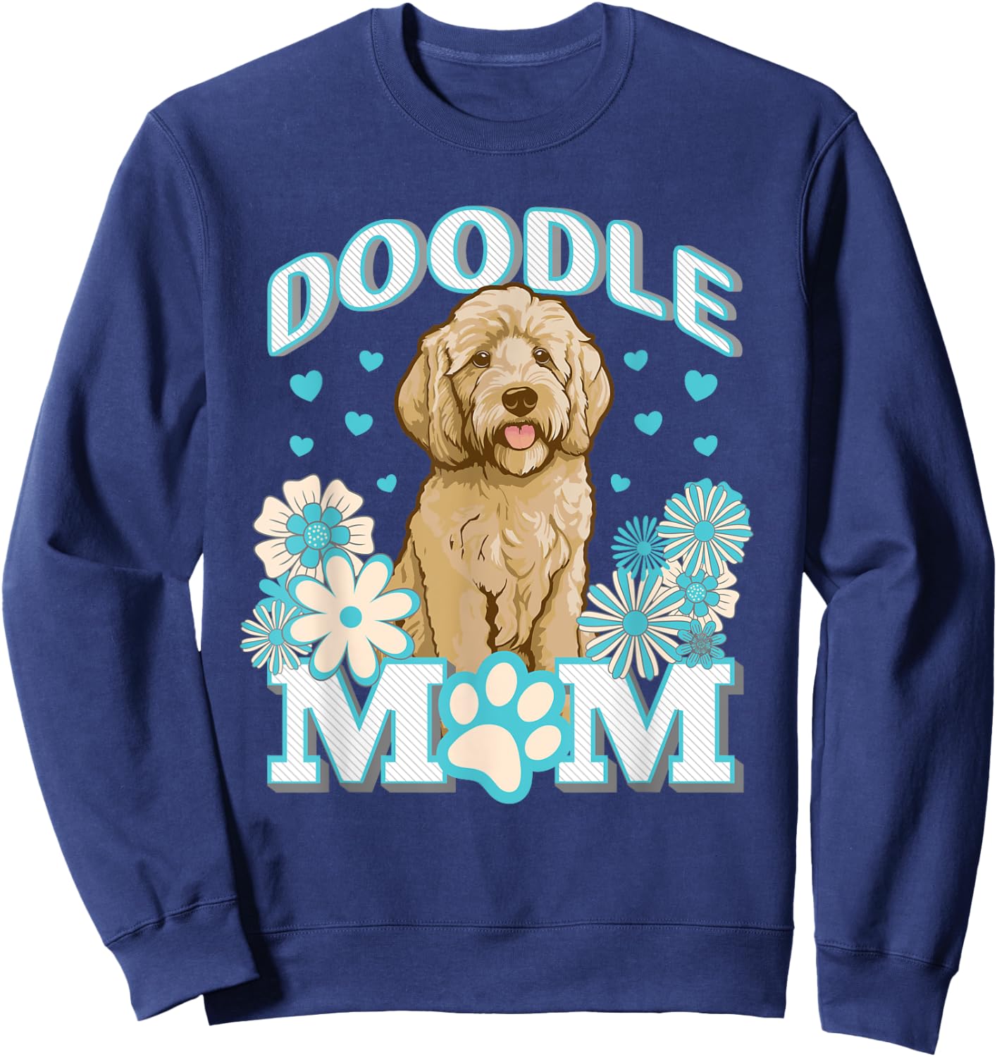 Goldendoodle Doodle Dog Mom Mum Design Women Sweatshirt - Sweatshirt | Navy