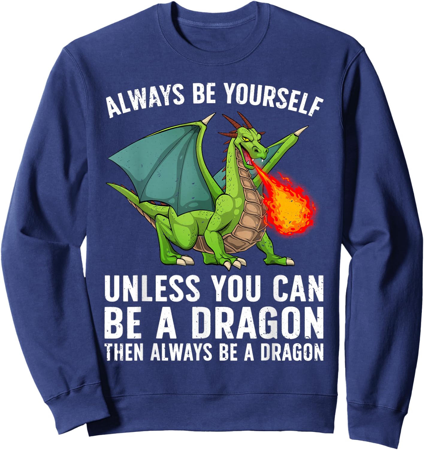 Cool Dragon Women Boys Kids Mythical Dragon Lovers Sweatshirt - Sweatshirt | Navy