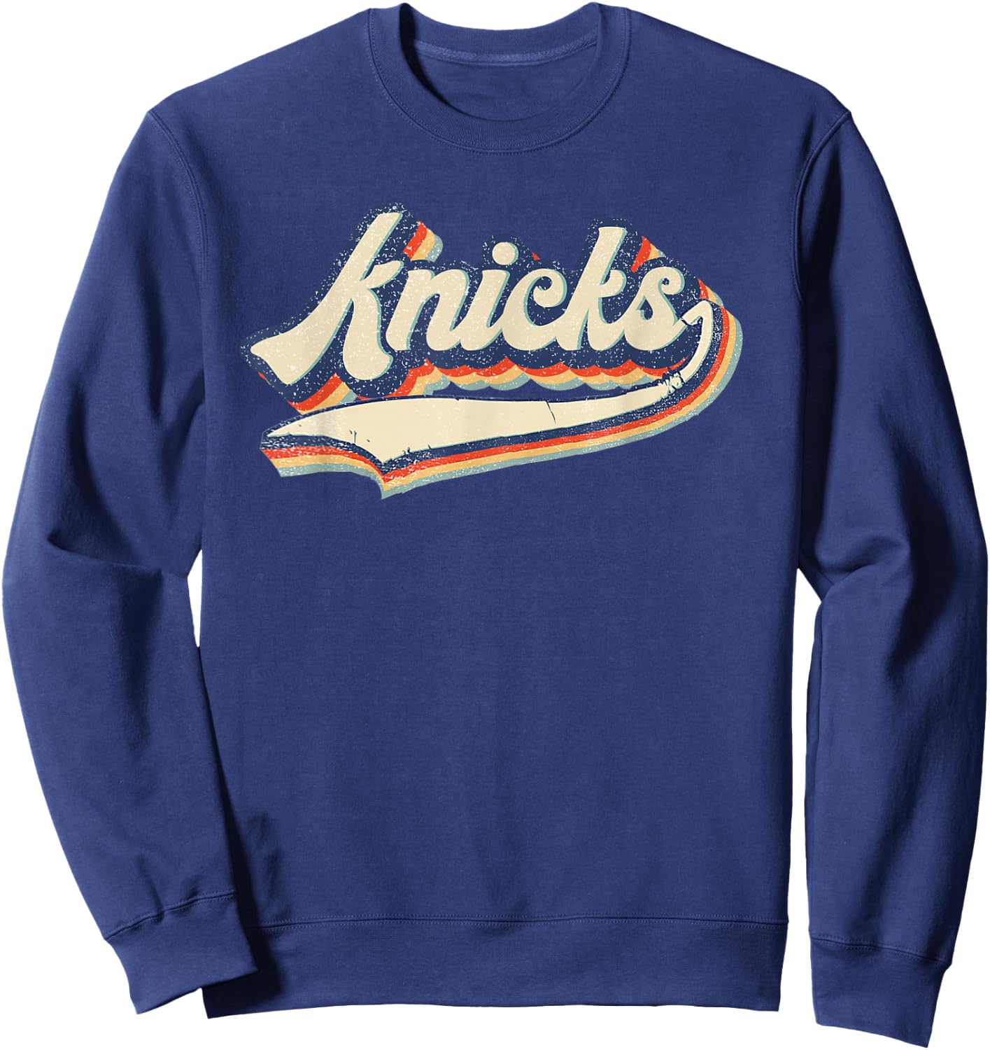 Knicks Name Vintage Retro Gift Men Women Boy Girl Sweatshirt - Sweatshirt | Navy