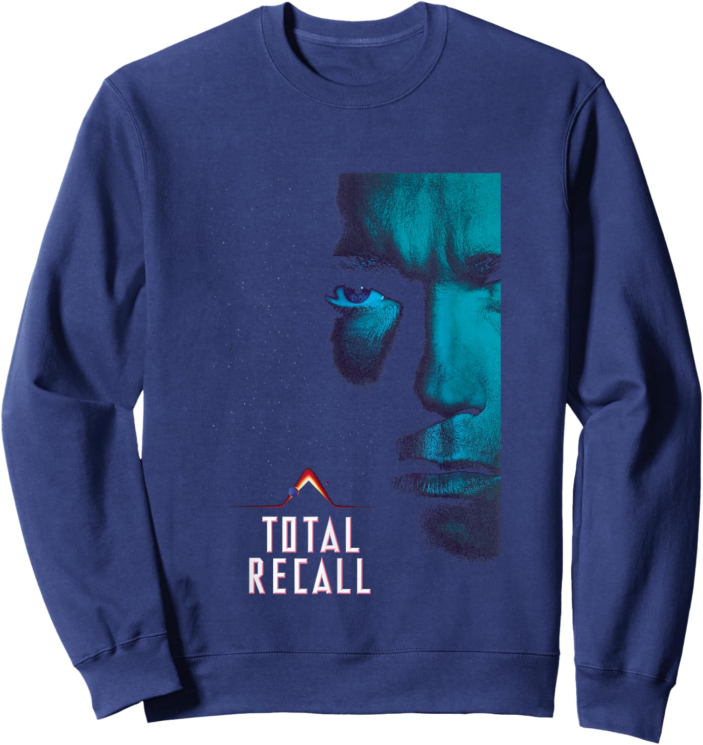 Total Recall Doug Quaid Space Poster Sweatshirt - Sweatshirt | Navy