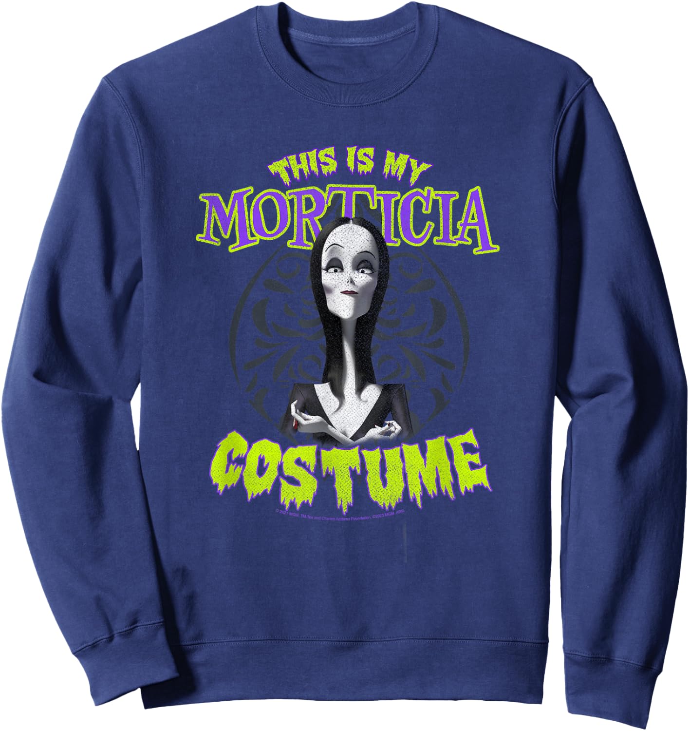 The Addams Family 2 Halloween This is My Morticia Costume Sweatshirt - Sweatshirt | Navy