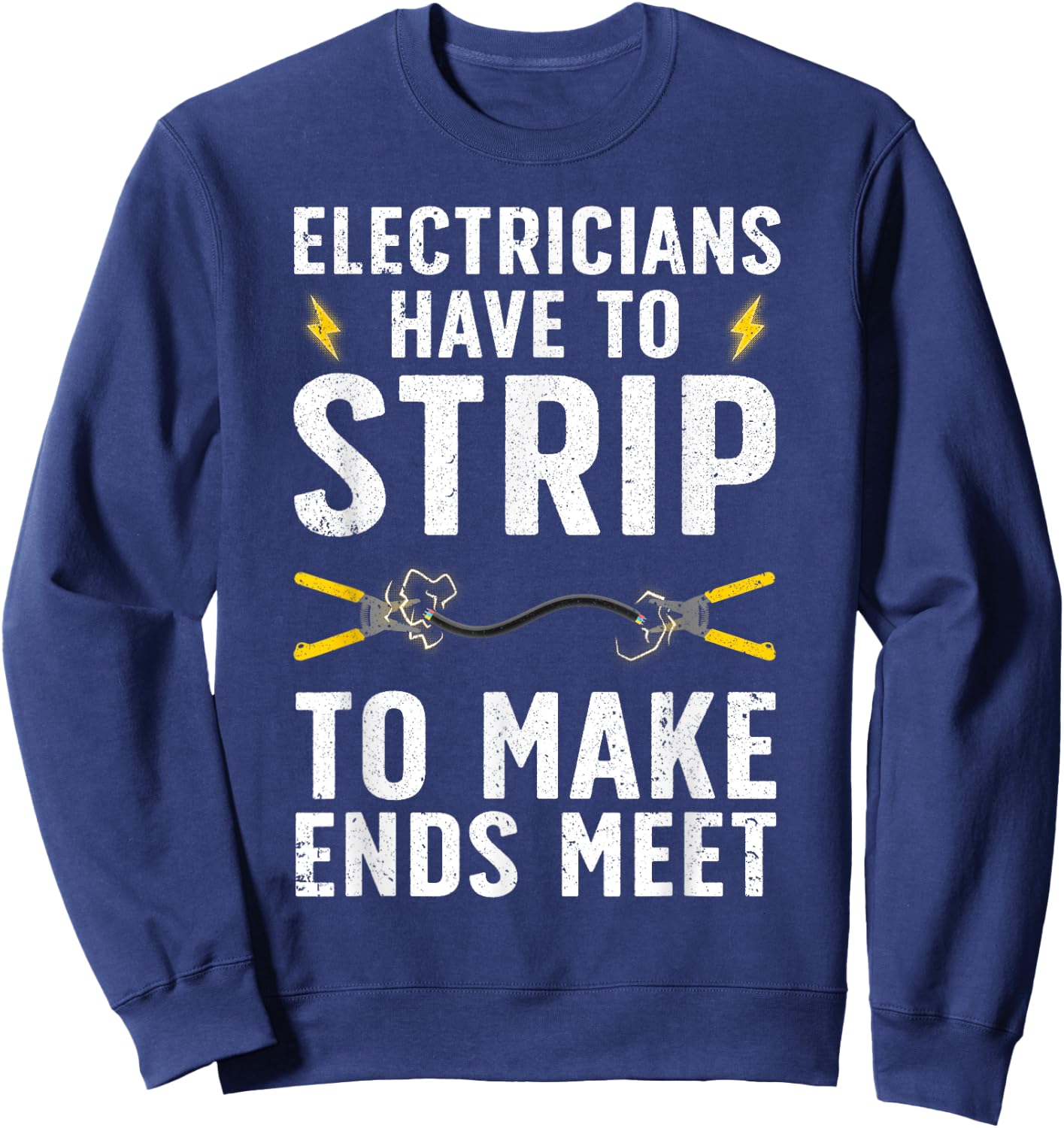 Funny Electrician Women Electrician Electrical Tools Sweatshirt - Sweatshirt | Navy