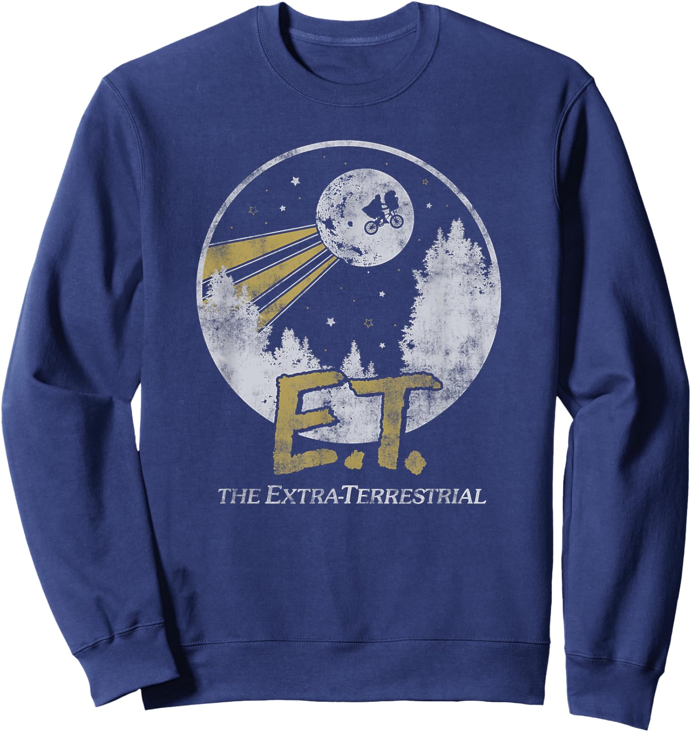 E.T. The Extra-Terrestrial Moon Poster Sweatshirt - Sweatshirt | Navy