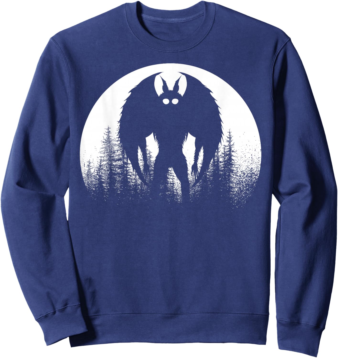 Mothman | Folklore Cryptid Women and Kids | Mothman Sweatshirt - Sweatshirt | Navy
