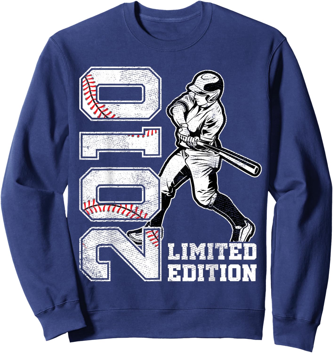 15th Birthday Baseball Limited Edition 2010 15 Years Old Sweatshirt - Sweatshirt | Navy