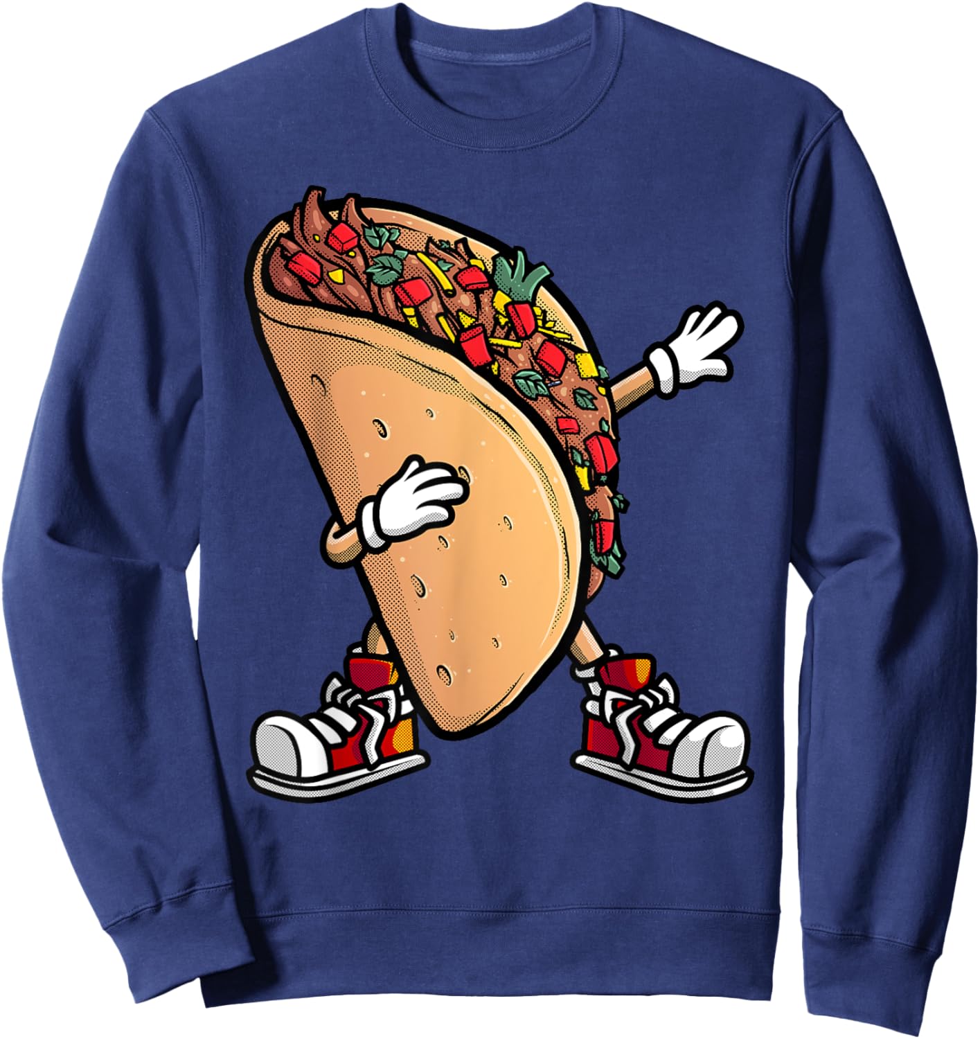 Cool Taco Women Cinco De Mayo Fiesta Mexican Food Sweatshirt - Sweatshirt | Navy