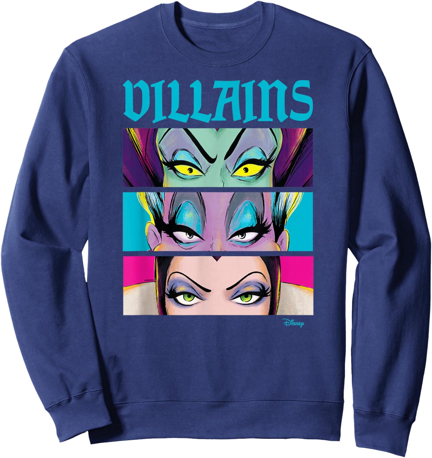 Disney Villain - Villains Stacked Sweatshirt - Sweatshirt | Navy