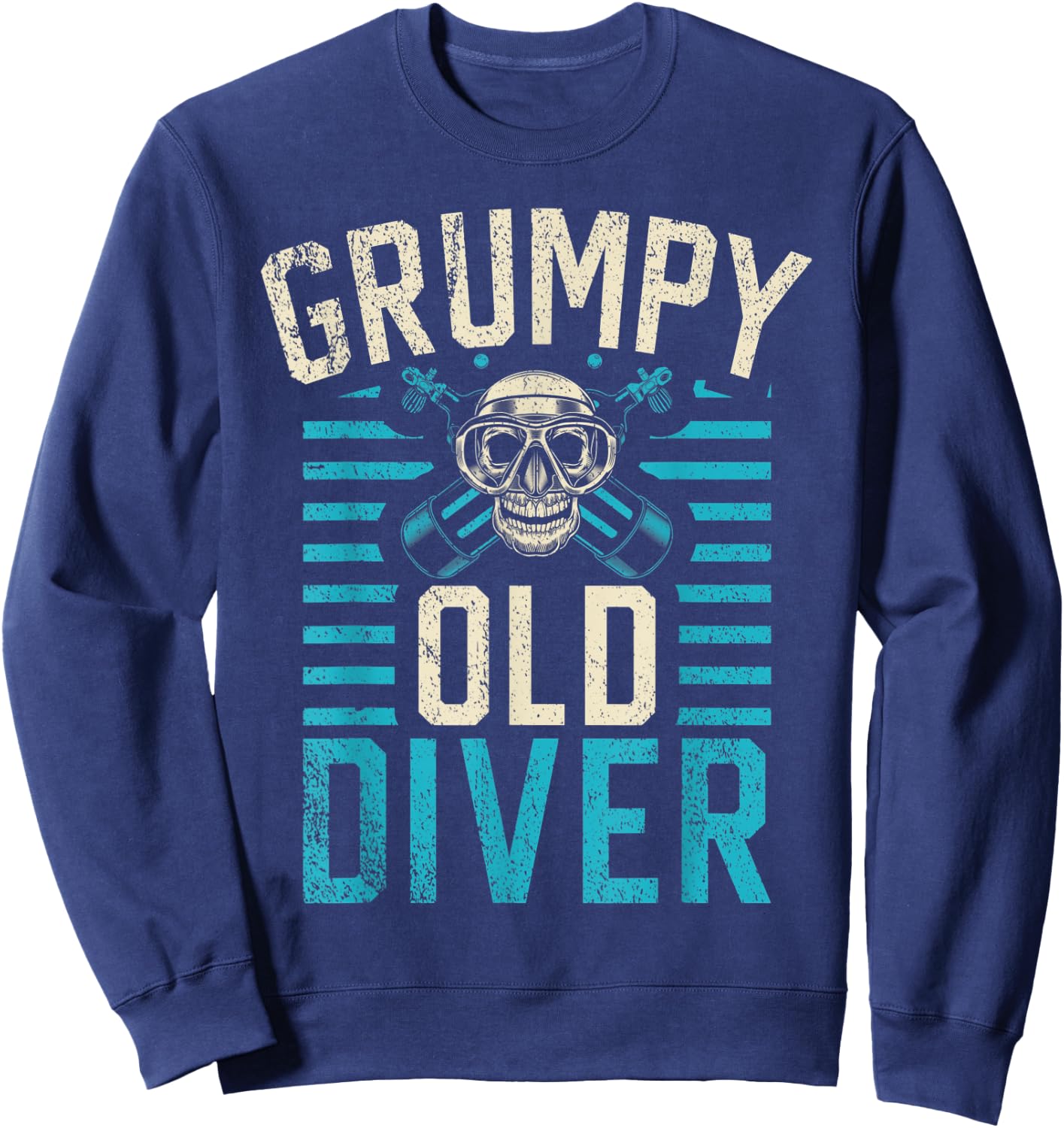 Diving Grumpy Old Diver Sweatshirt - Sweatshirt | Navy