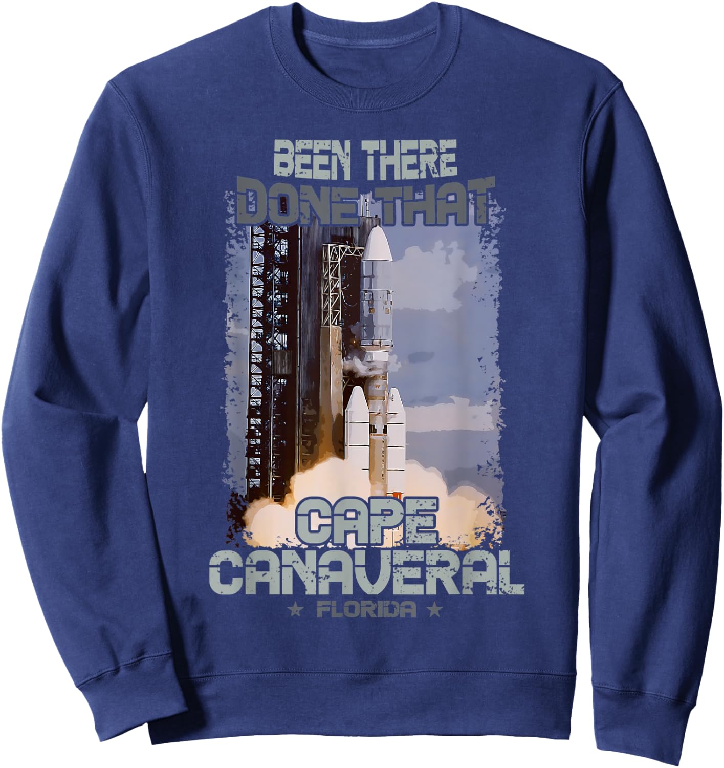 Cape Canaveral Space Station Spaceflight Launch Sweatshirt - Sweatshirt | Navy