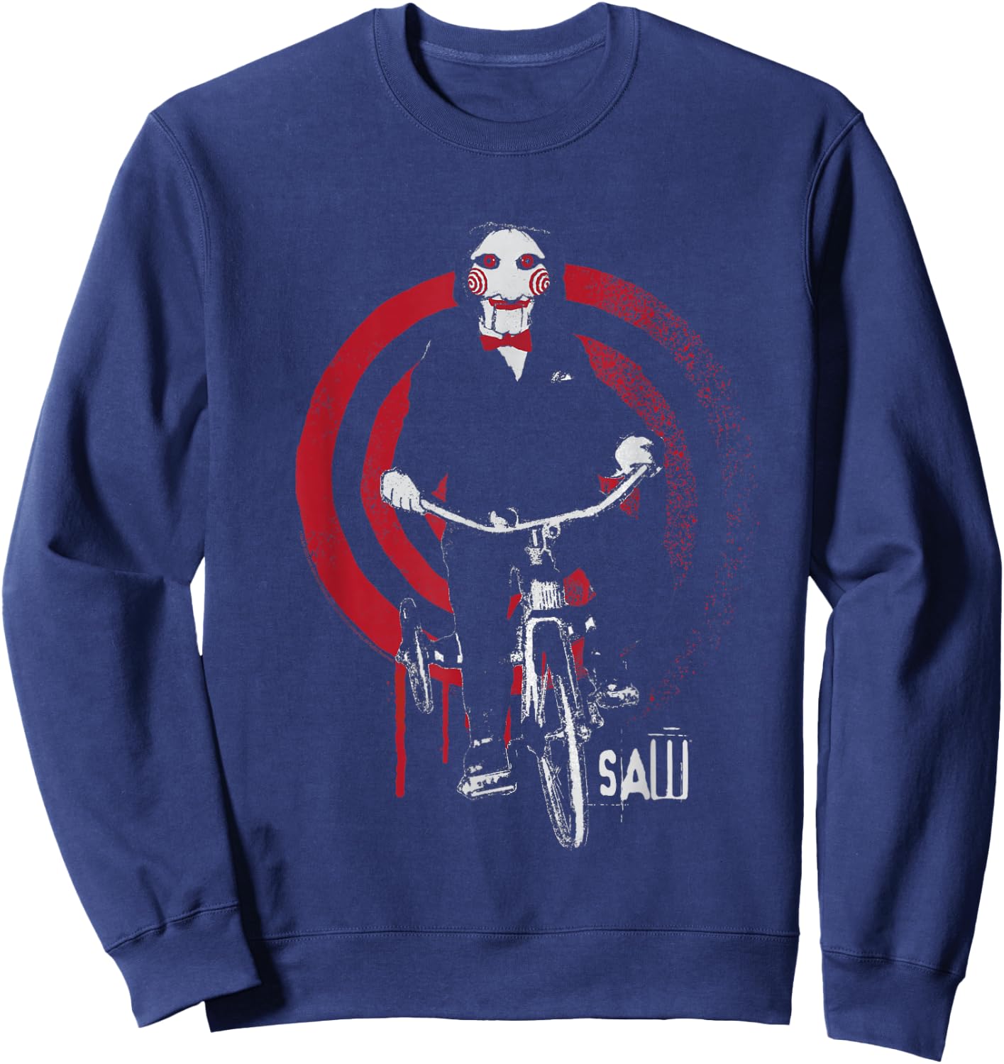 Saw Jigsaw on Bike Sweatshirt - Sweatshirt | Navy