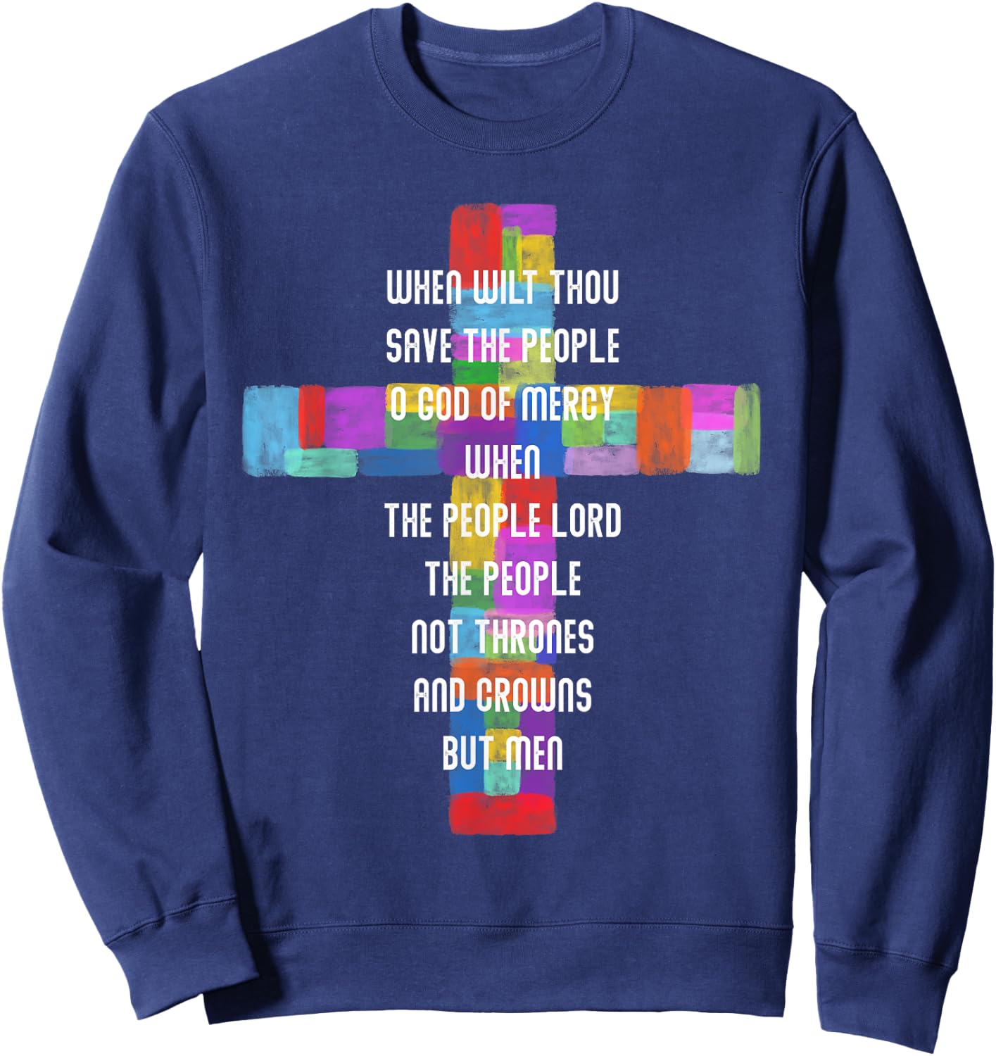 Save The People Godspell Musical Theatre Sweatshirt - Sweatshirt | Navy
