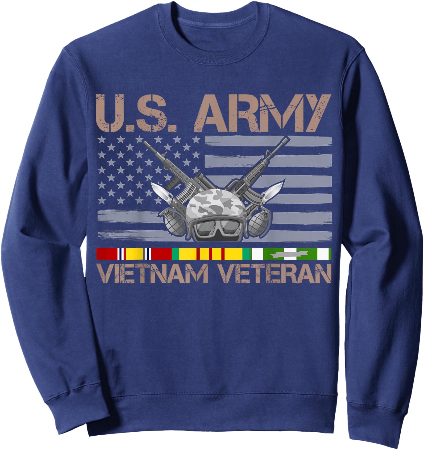 US Army Vietnam Veteran Sweatshirt - Sweatshirt | Navy
