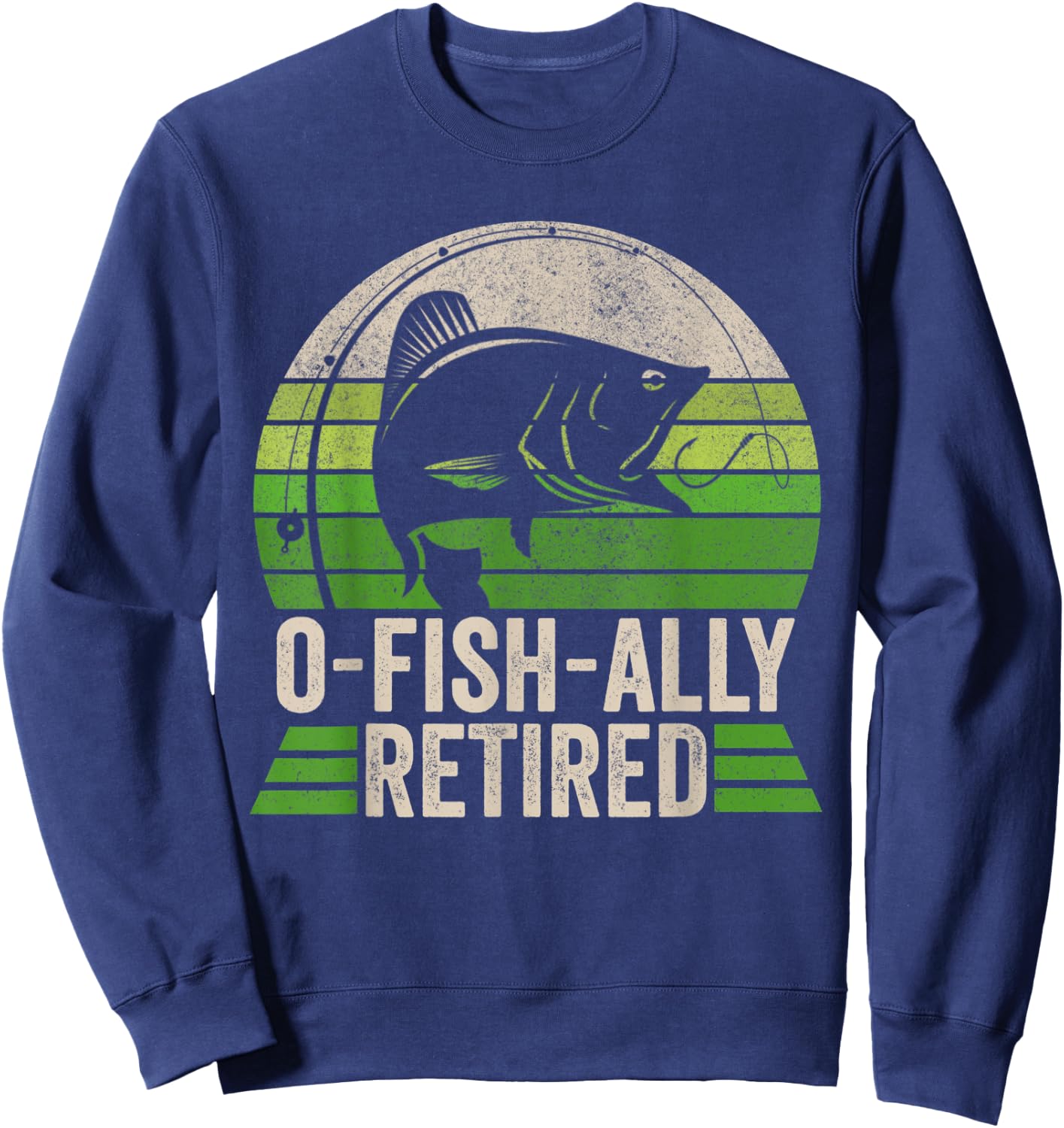 Retirement Fishing , Retired 2022 Fishing Sweatshirt - Sweatshirt | Navy