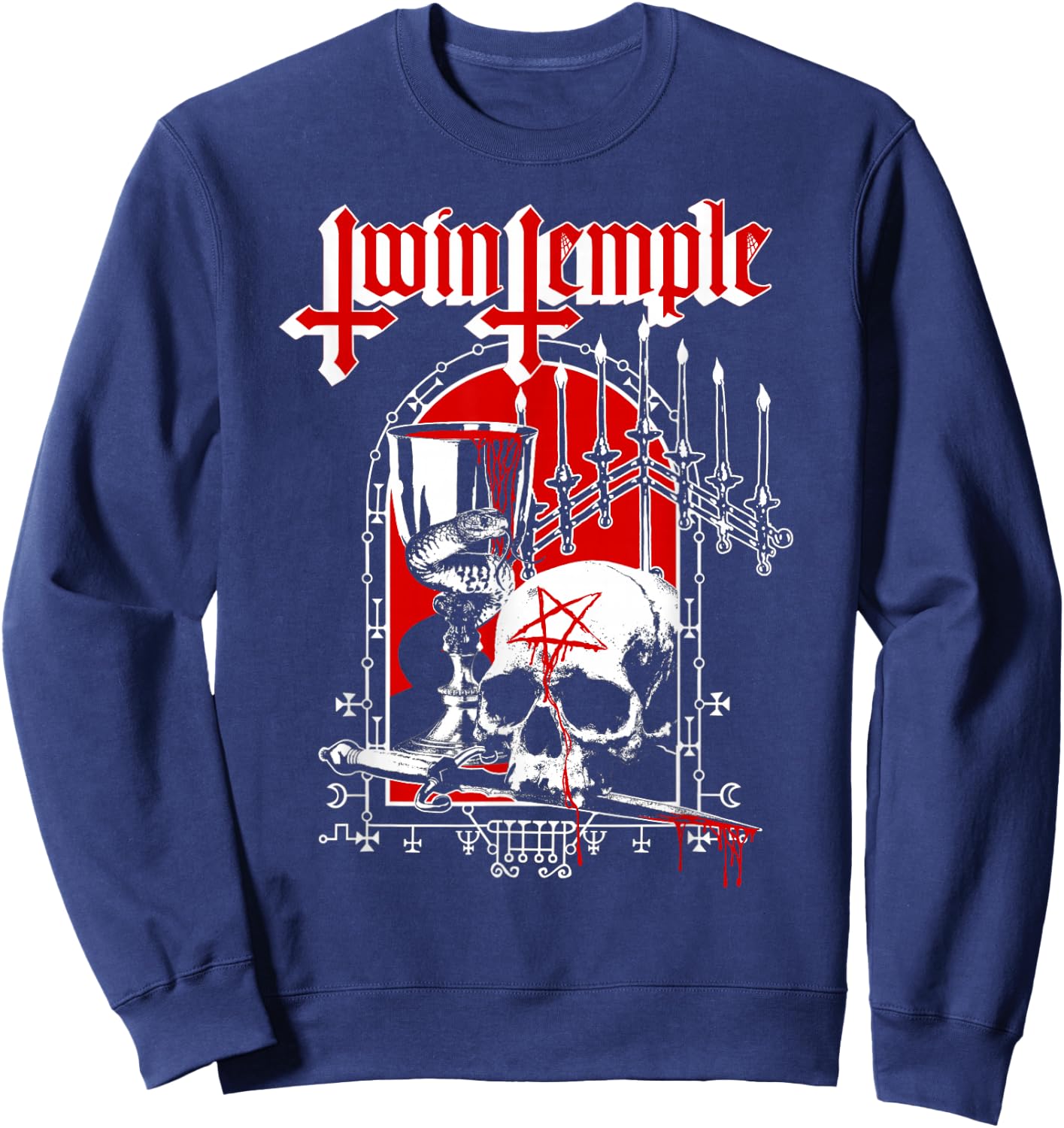 Twin Temple – Altar Sweatshirt - Sweatshirt | Navy
