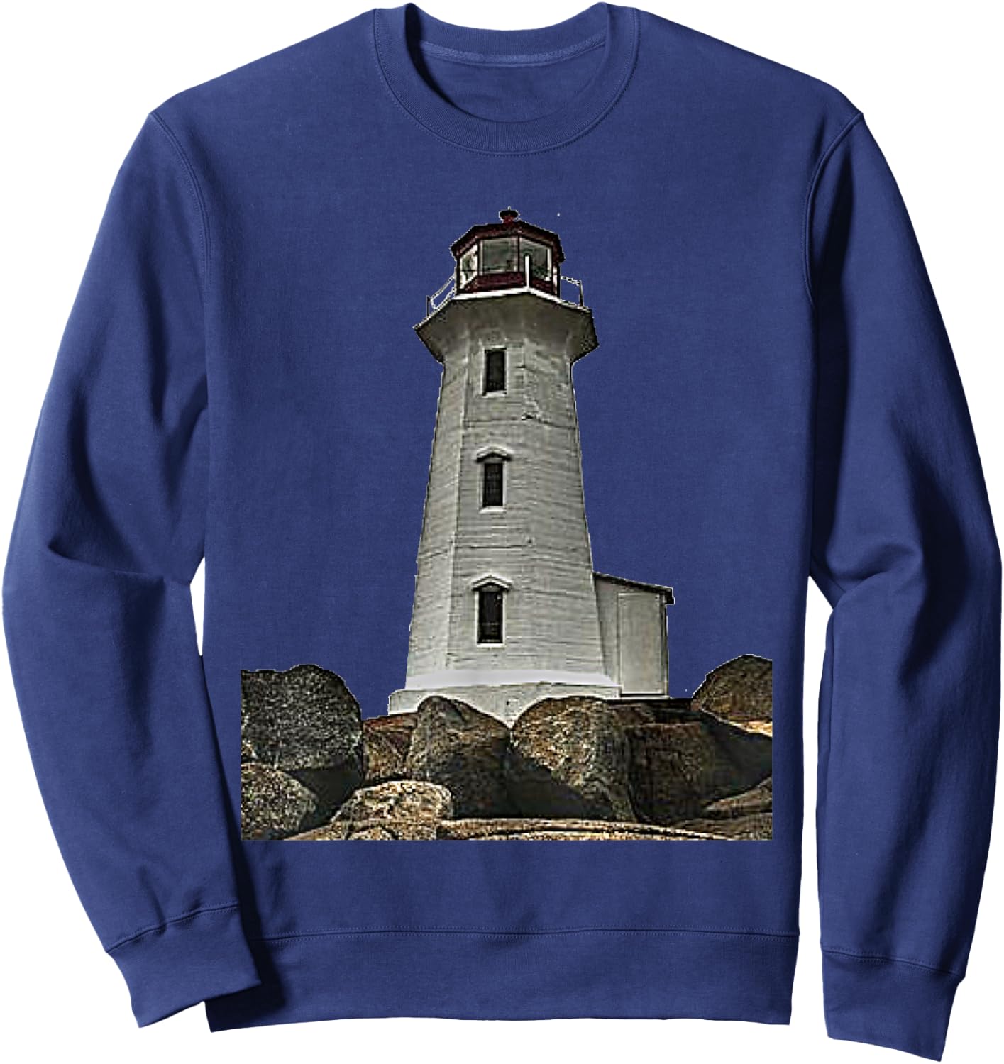 Lighthouse Shirt Beacon Light Tower Sweatshirt - Sweatshirt | Navy