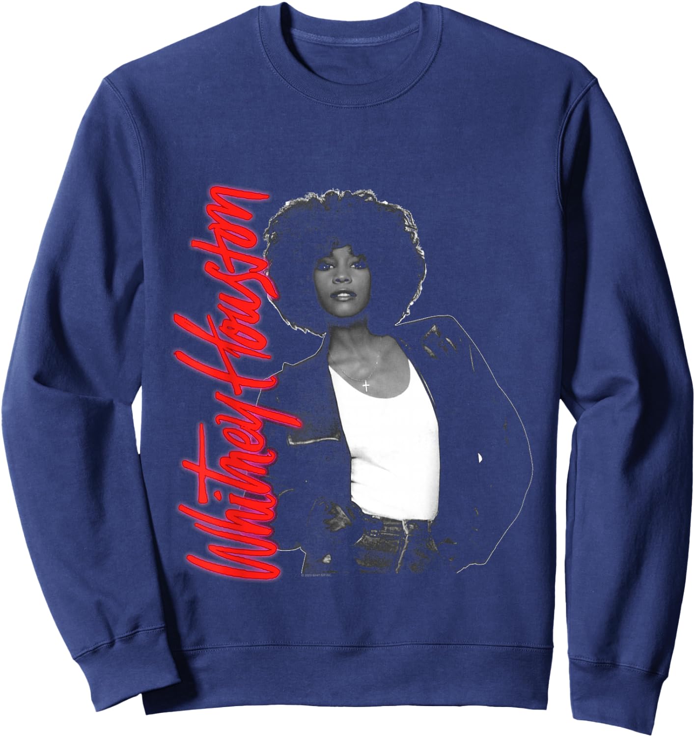 Whitney Houston Whitney Pose black Sweatshirt - Sweatshirt | Navy