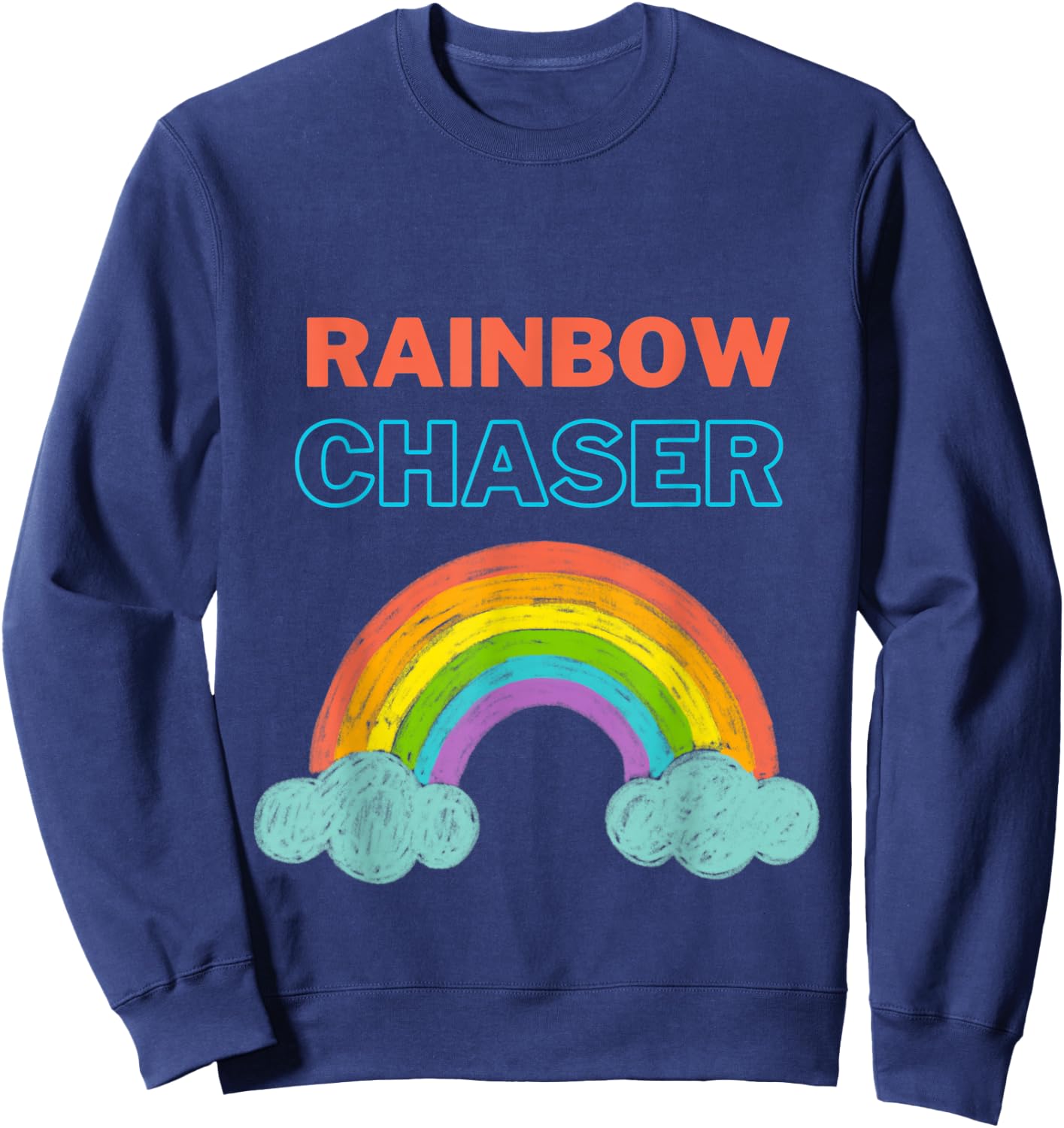 Rainbow Chaser Kids Sweatshirt - Sweatshirt | Navy
