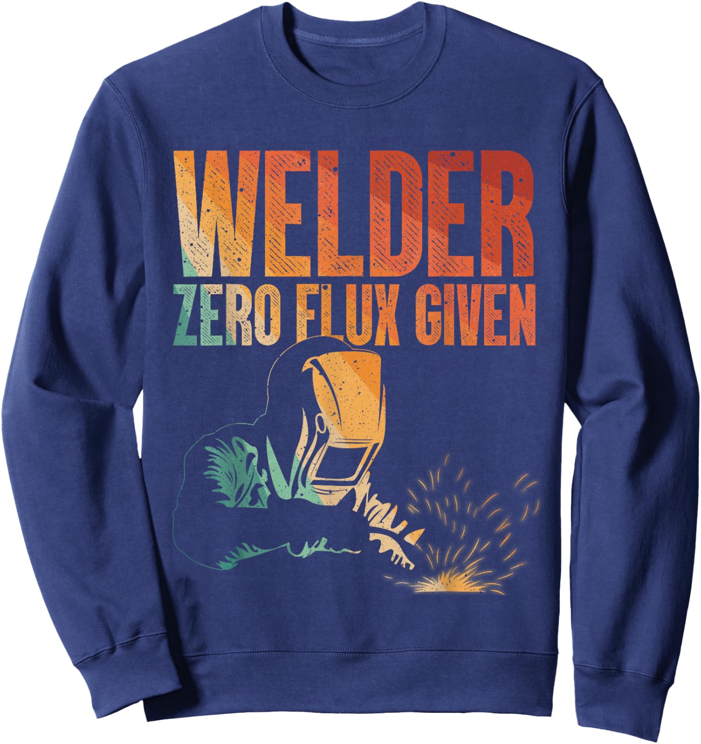 Cool Welder Art Women MIG/TIG Welding Metal Lover Sweatshirt - Sweatshirt | Navy
