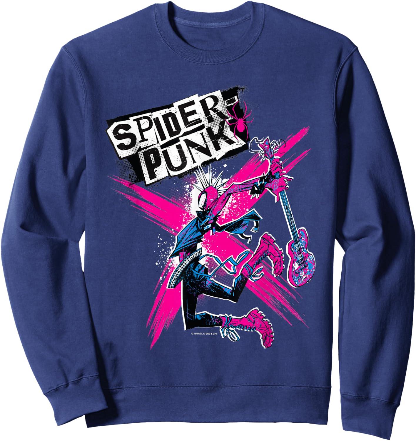 Marvel Spider-Man: Across The Spider-Verse Spider-Punk X Sweatshirt - Sweatshirt | Navy