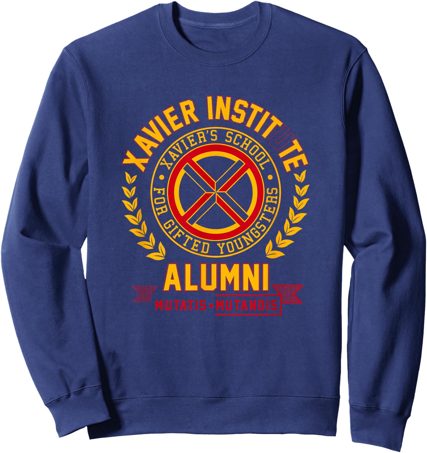 Marvel X-Men Xavier Institute Alumni Mutatis Mutandis Sweatshirt - Sweatshirt | Navy