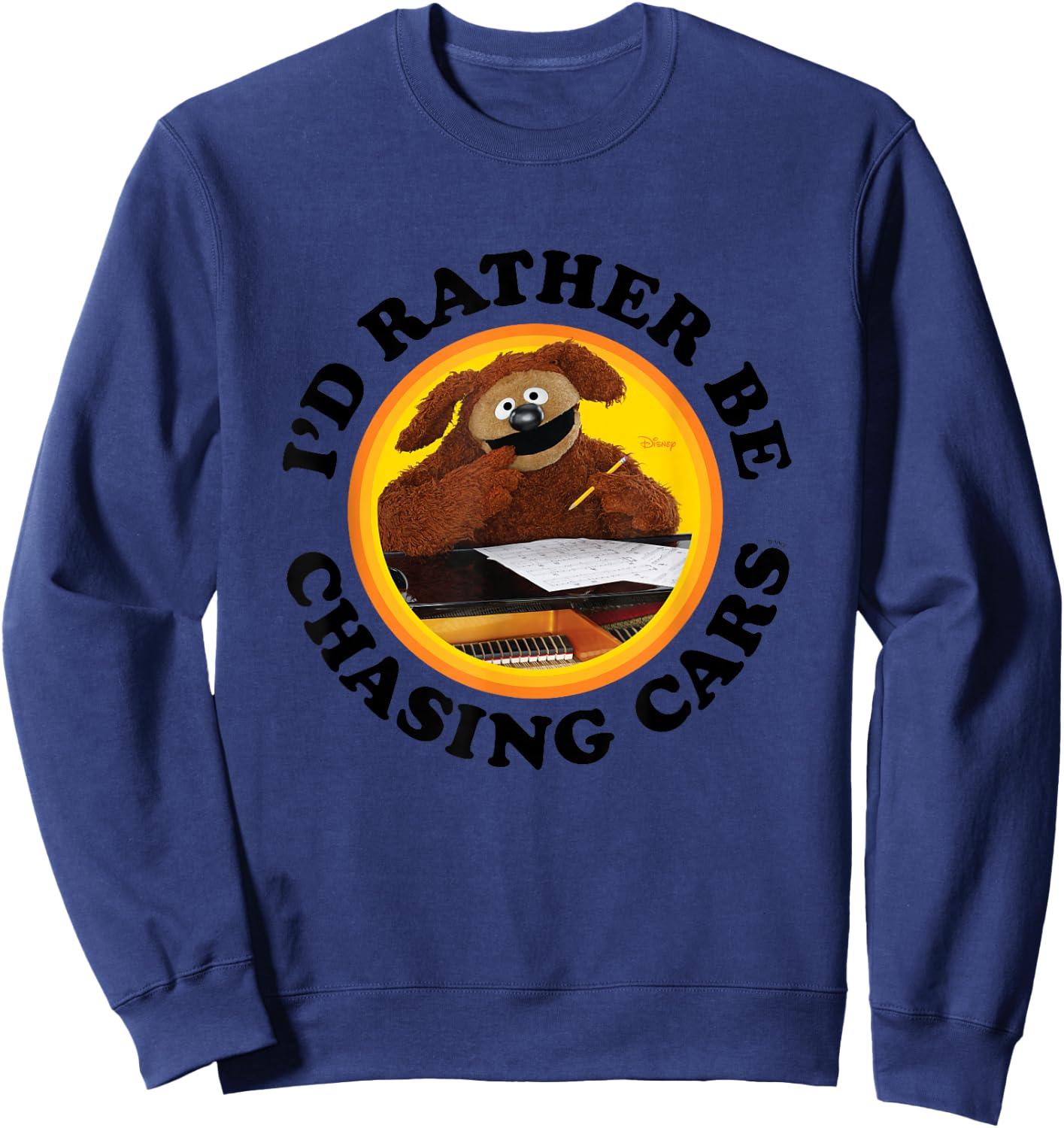 The Muppets - I'd Rather Be Chasing Cars Sweatshirt - Sweatshirt | Navy