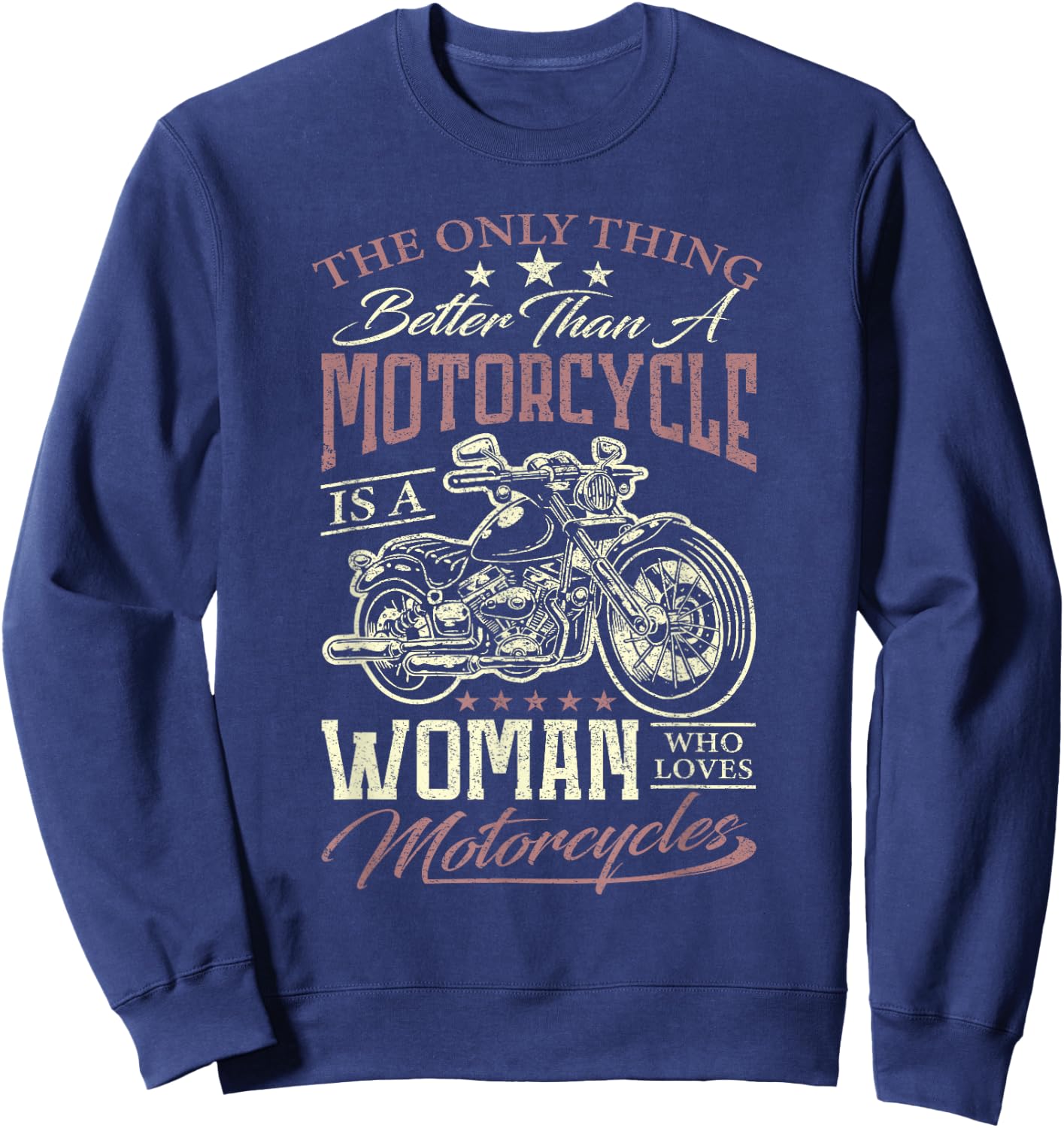 Biker Motorcycle Men Sweatshirt - Sweatshirt | Navy