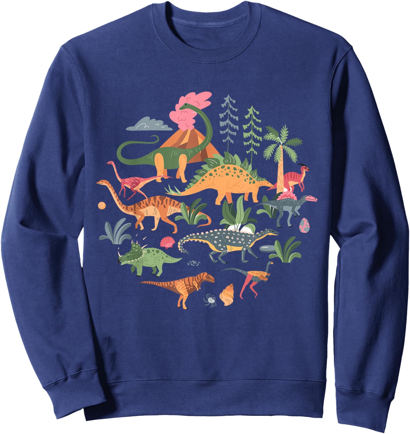 Cute Dinosaurs / Illustration - Dino Collection - Classic Sweatshirt - Sweatshirt | Navy