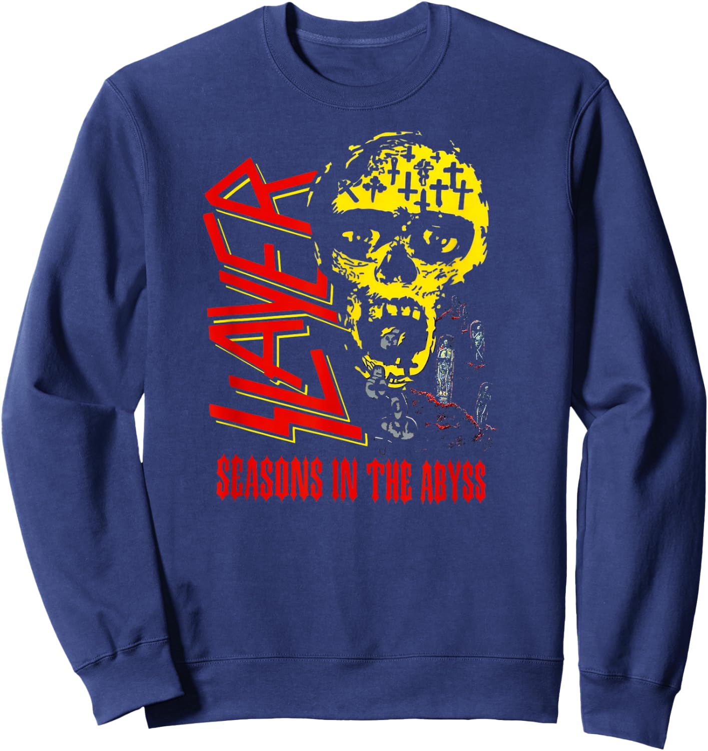 Slayer – Seasons in the Abyss Graphic Tour Sweatshirt - Sweatshirt | Navy