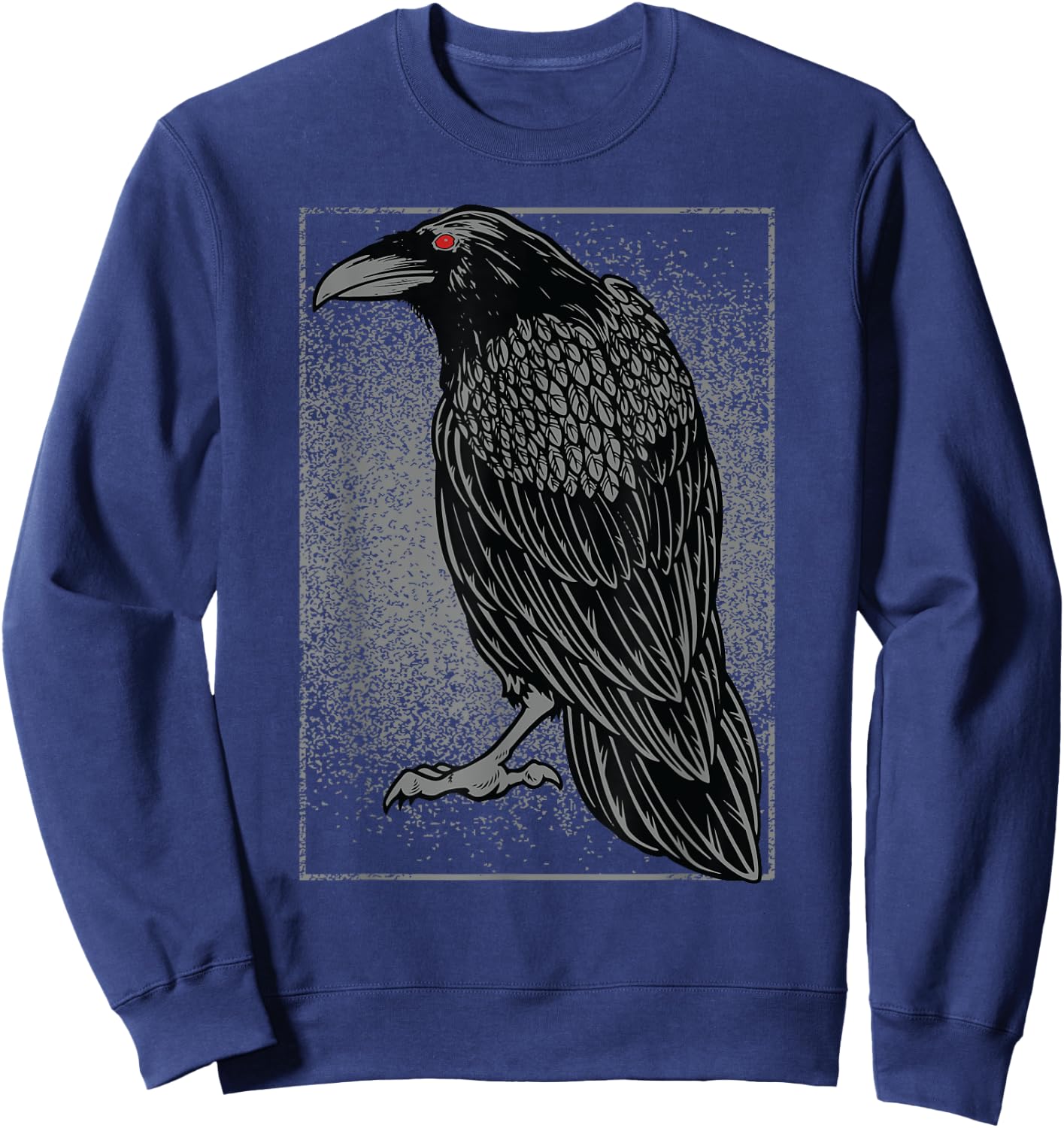 click here for better Bird Watching -Kids Black Crow/Raven Graphic Sweatshirt - Sweatshirt | Navy