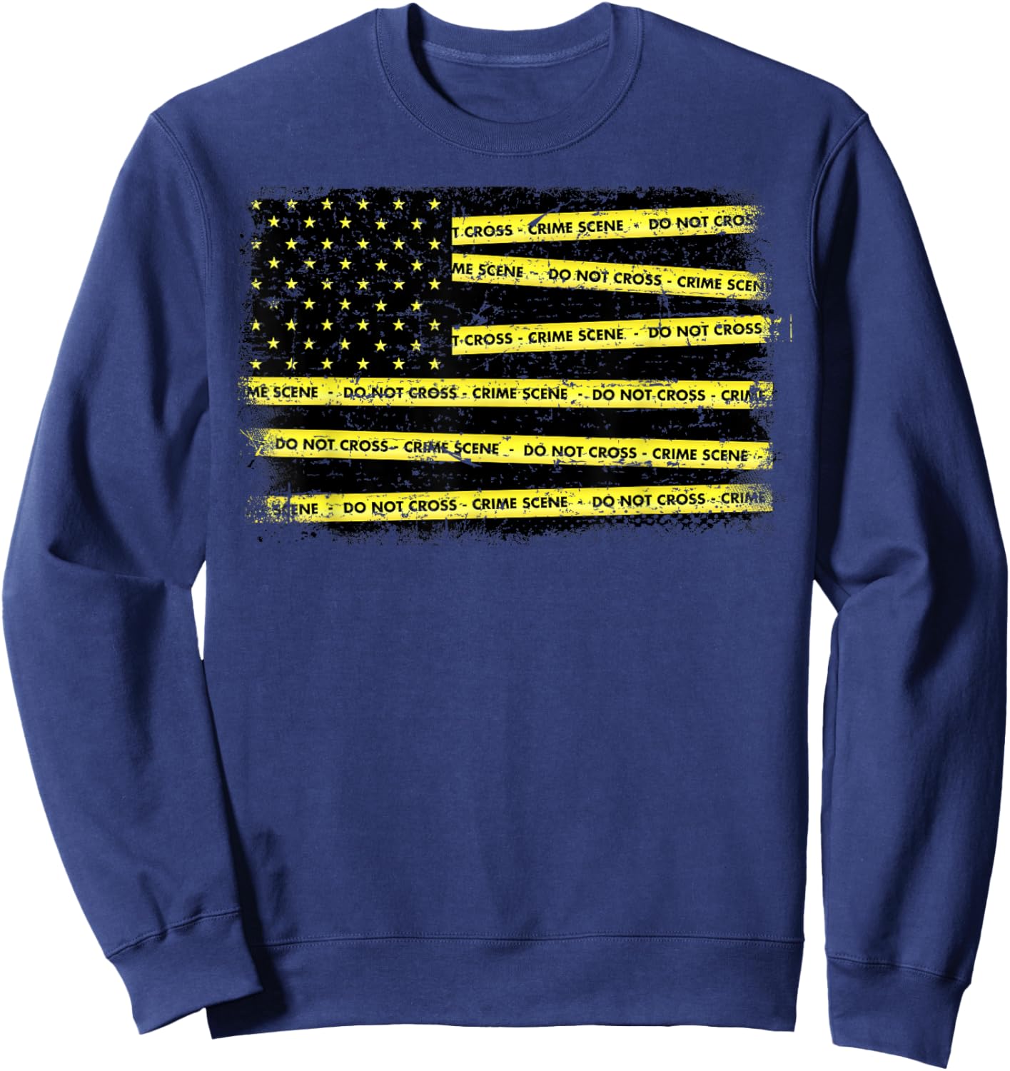 Crime Scene Investigation Tape Forensic Science CSI Police Sweatshirt - Sweatshirt | Navy