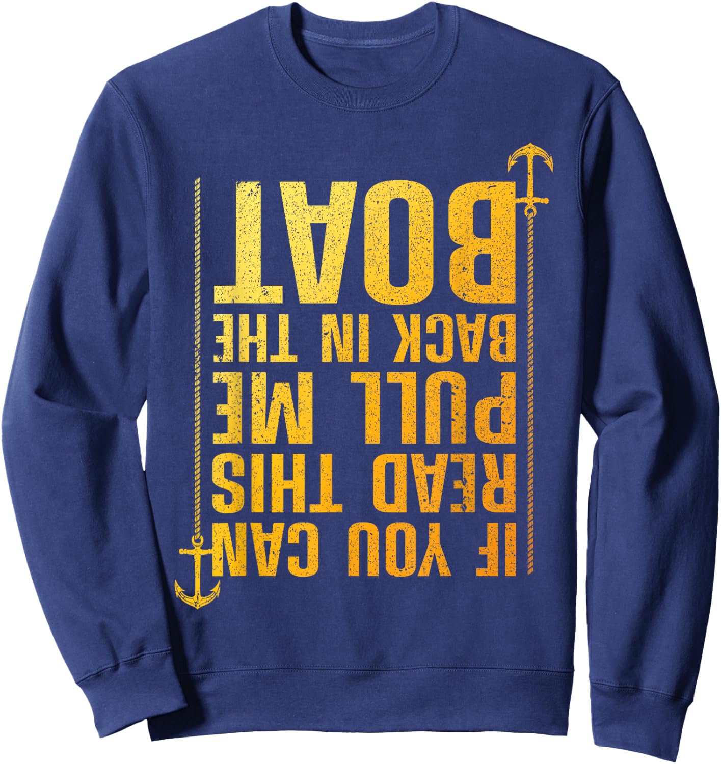 Funny Boating Design Women Boating Boater Boat Owner Sweatshirt - Sweatshirt | Navy