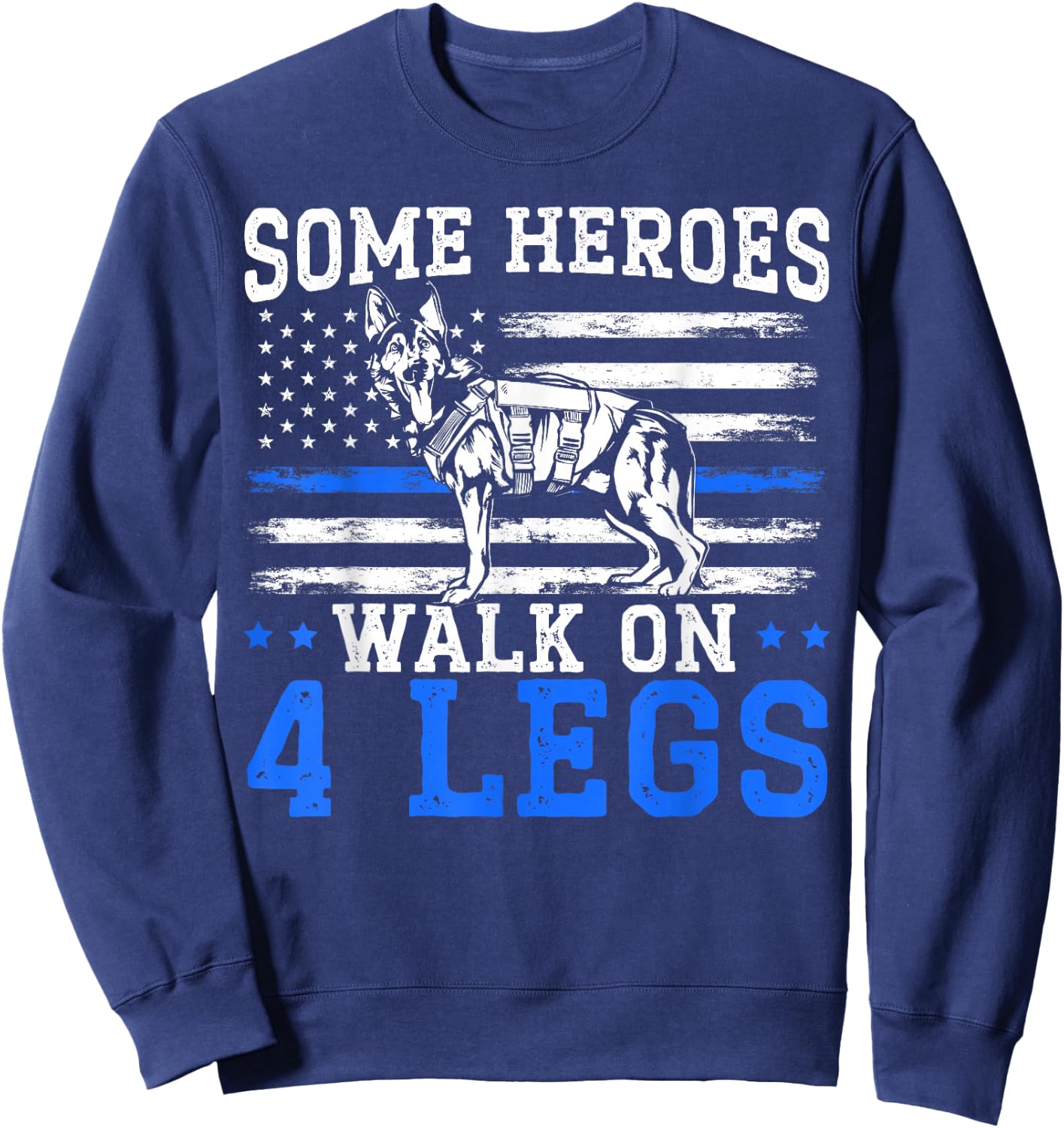 K9 Handler Police Dog Law Enforcement Police K9 Unit Sweatshirt - Sweatshirt | Navy