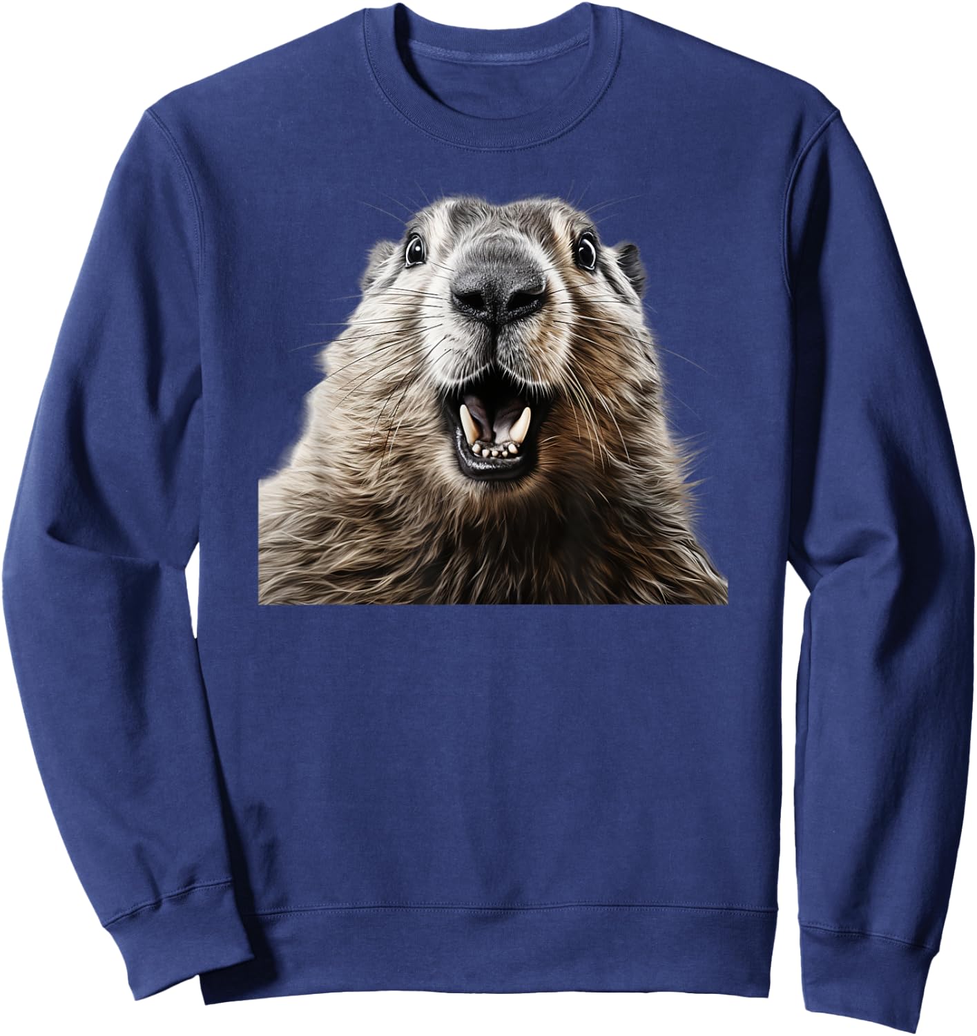 Funny Marmot Sweatshirt - Sweatshirt | Navy