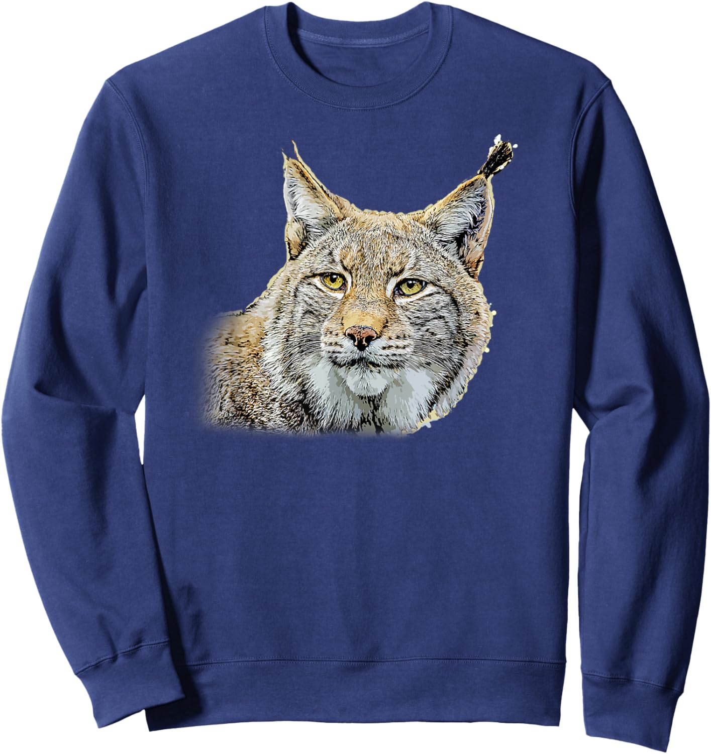 Lynx design lynxes wild cats gift Sweatshirt - Sweatshirt | Navy
