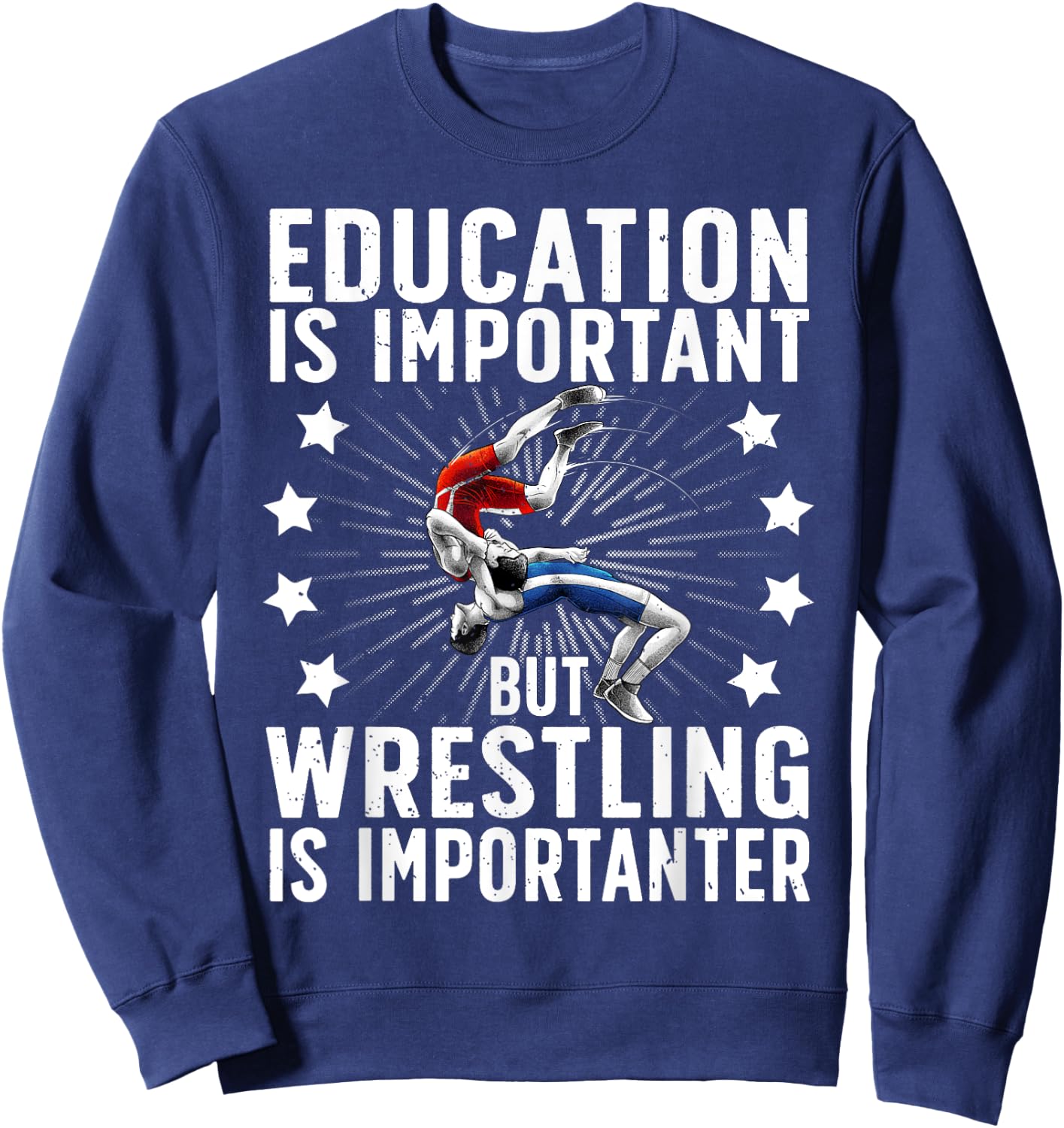 Best Wrestling Women Professional Wrestling Wrestler Sweatshirt - Sweatshirt | Navy