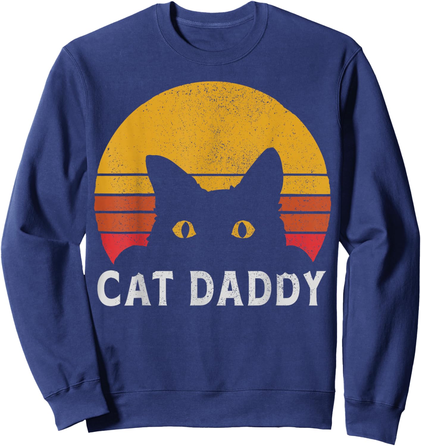 Cat Daddy Retro Sweatshirt - Sweatshirt | Navy