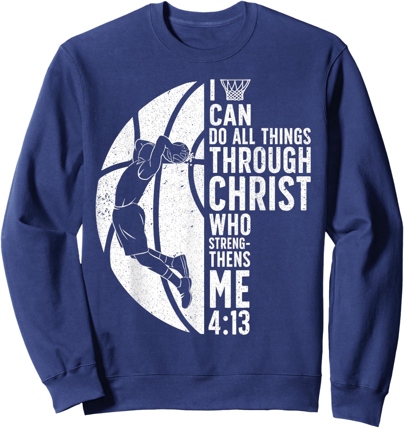 Cool Basketball Women Sport Game Basketball Player Sweatshirt - Sweatshirt | Navy