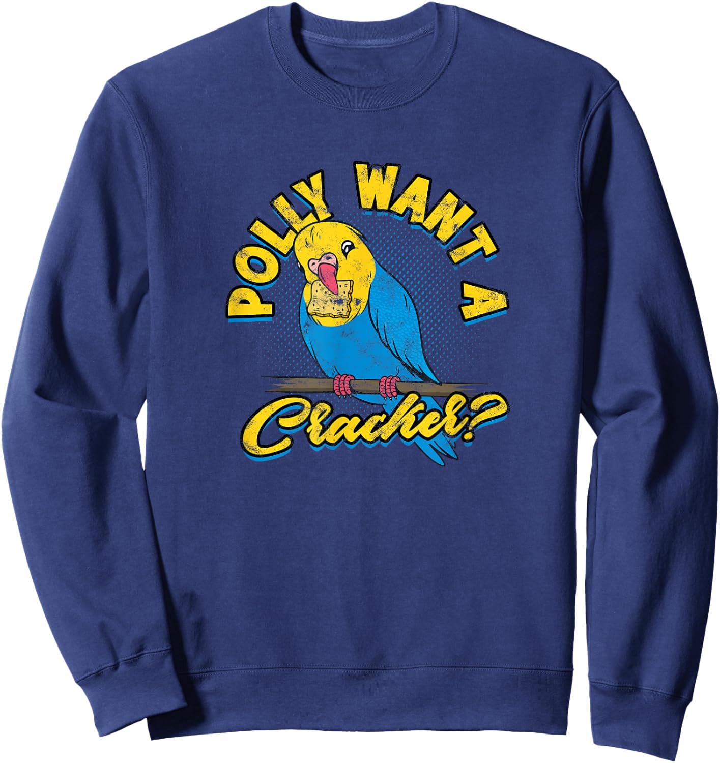 Polly want a cracker? - Parrots Sweatshirt - Sweatshirt | Navy